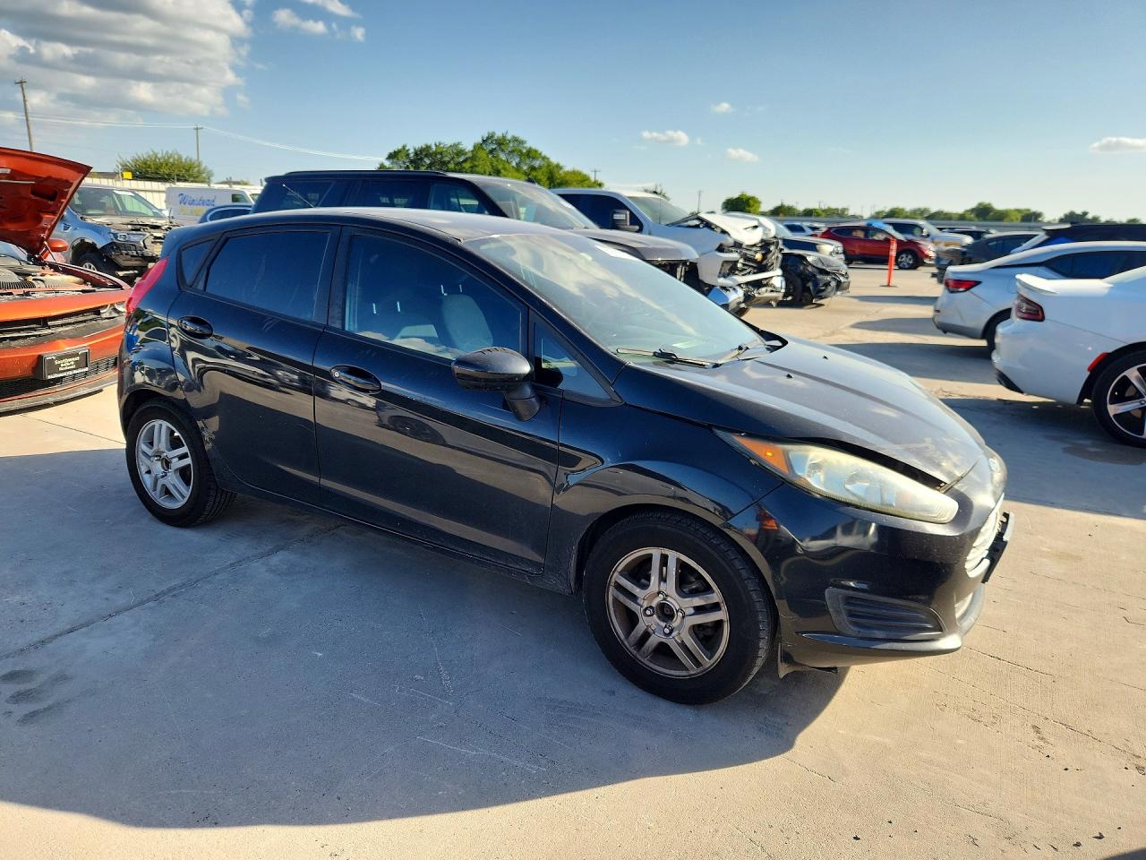 2014 Ford Fiesta S Black vin: 3FADP4TJ8EM206833