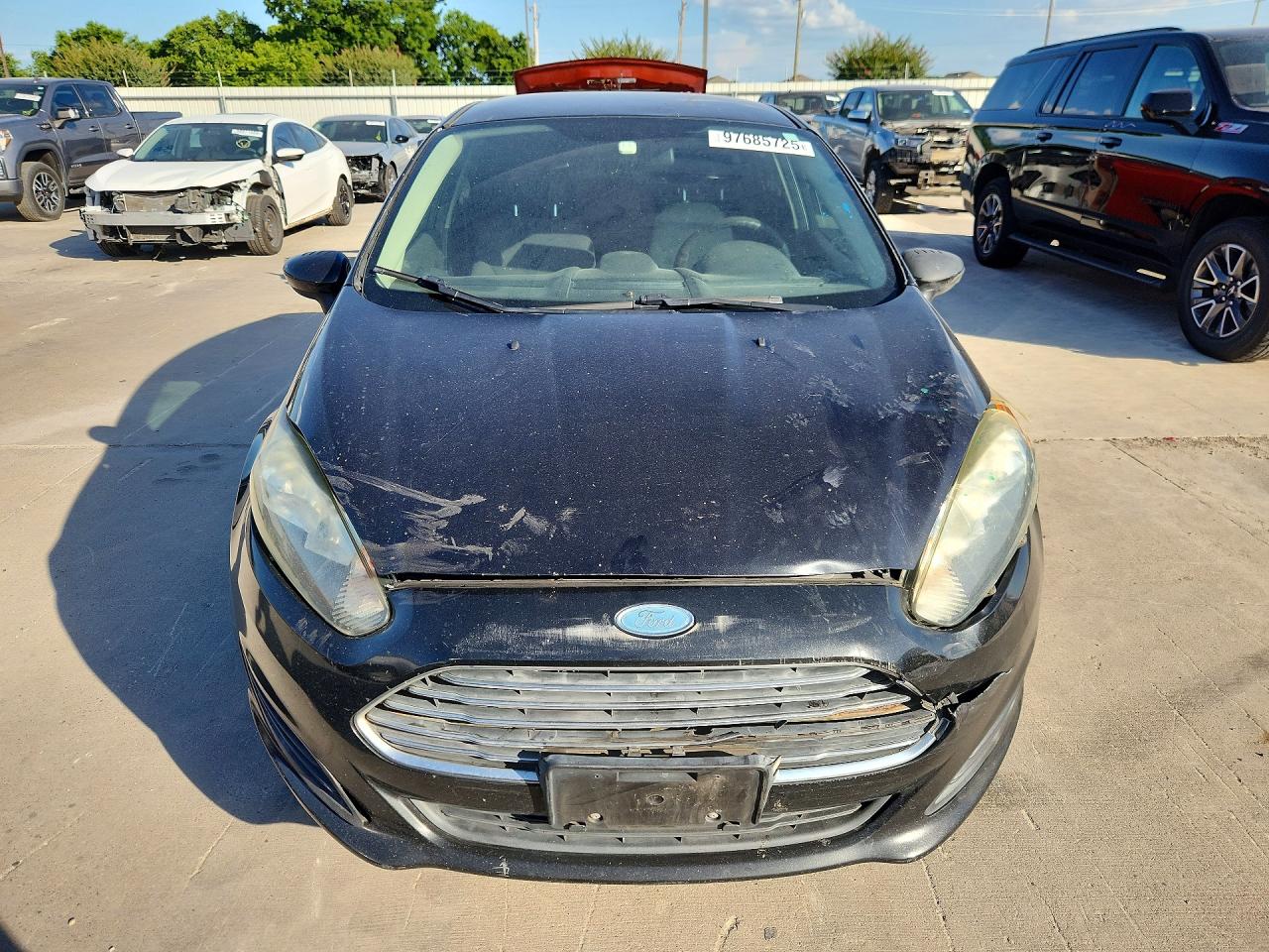 2014 Ford Fiesta S Black vin: 3FADP4TJ8EM206833