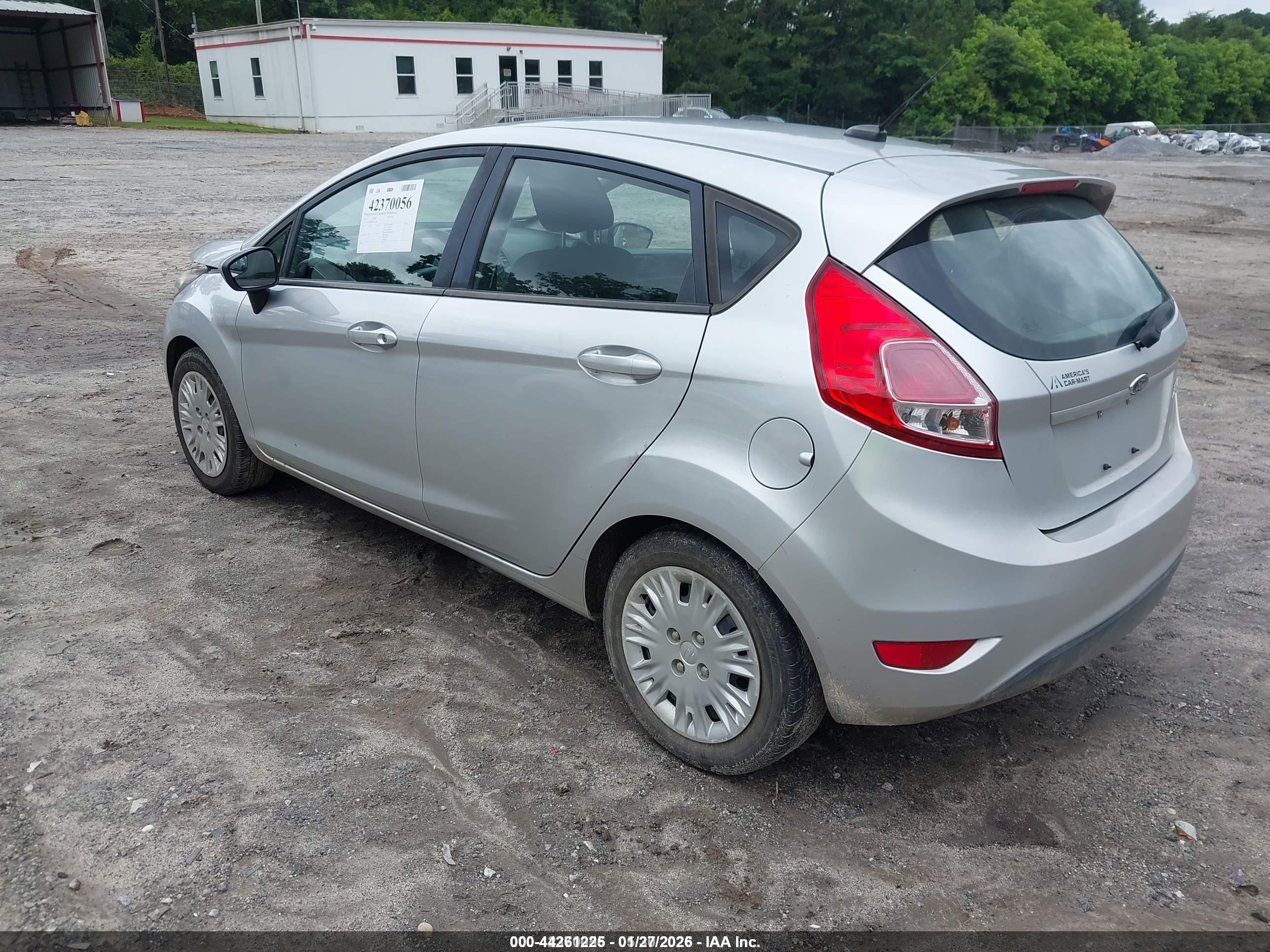 2015 Ford Fiesta S Silver vin: 3FADP4TJ8FM222189