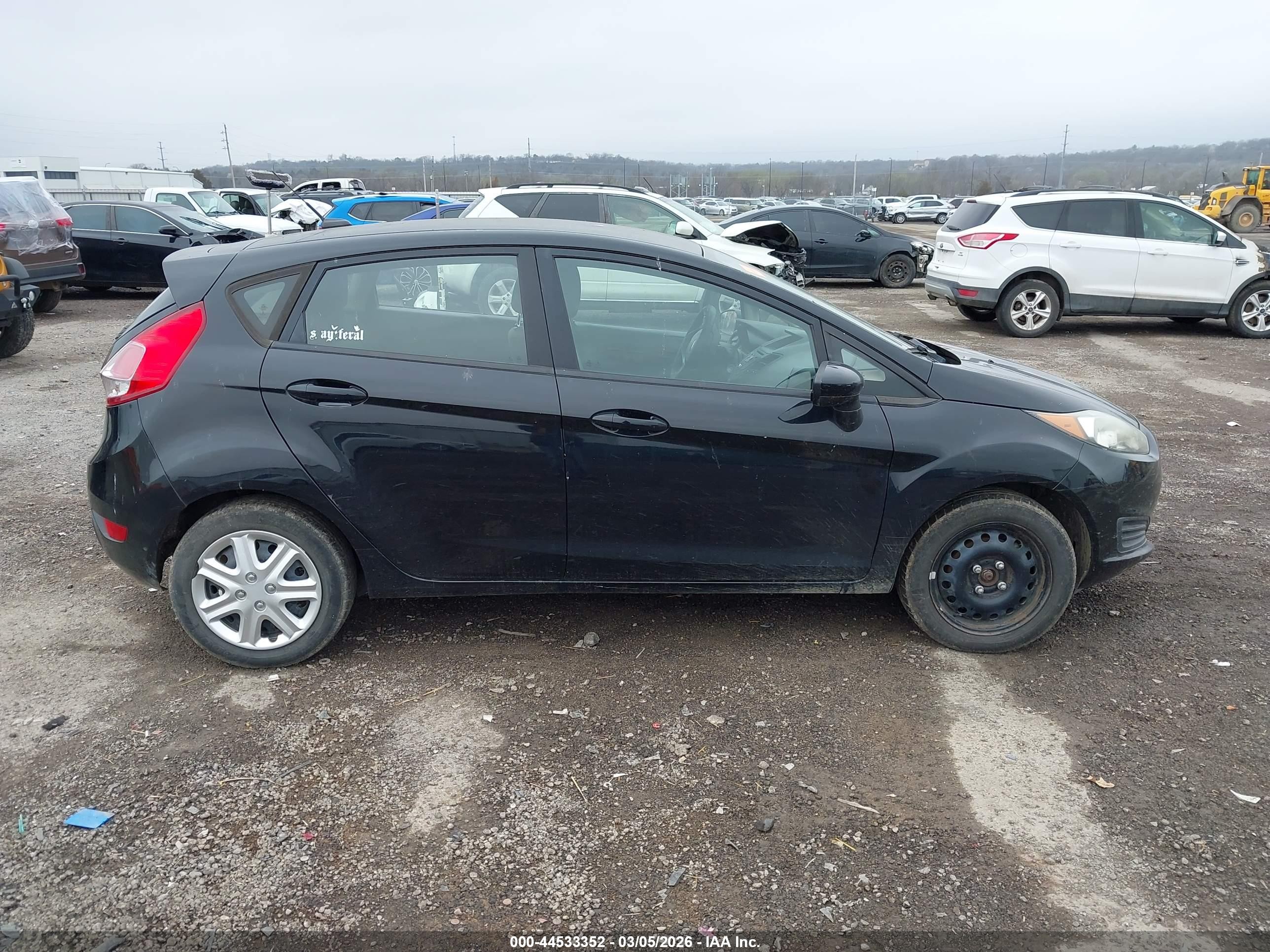 2017 Ford Fiesta S Black vin: 3FADP4TJ9HM169263
