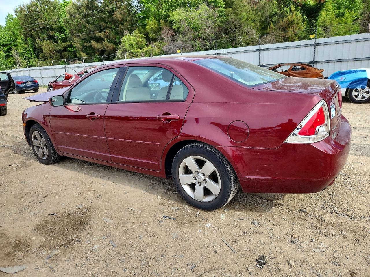 2006 Ford Fusion Se Maroon vin: 3FAFP07126R208321