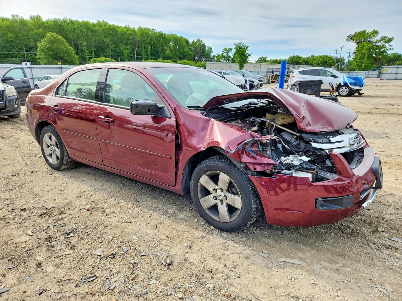 2006 Ford Fusion Se Maroon vin: 3FAFP07126R208321