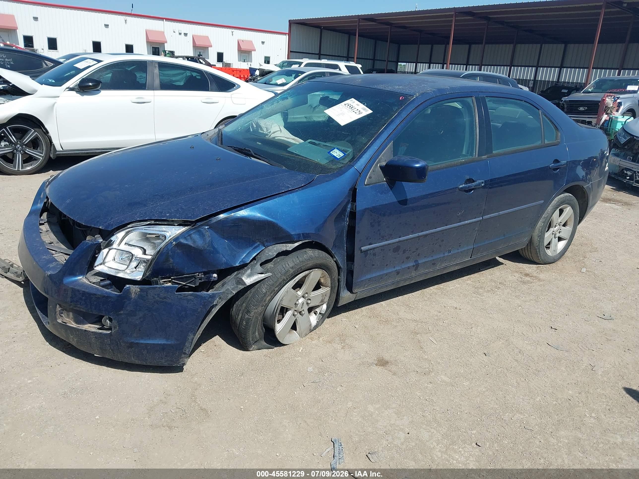 2006 Ford Fusion Se Blue vin: 3FAFP07126R233218