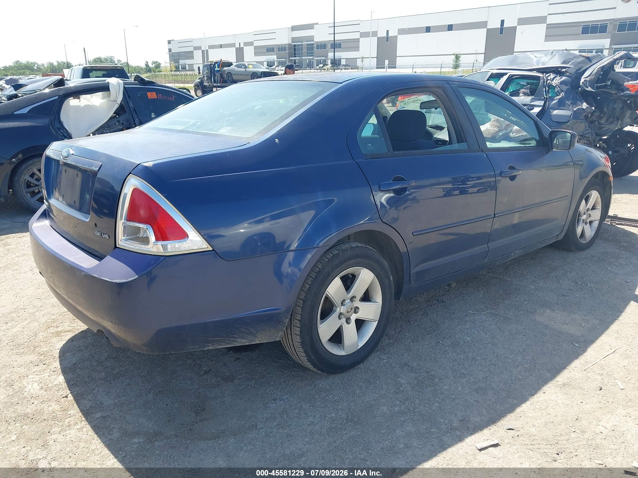 2006 Ford Fusion Se Blue vin: 3FAFP07126R233218