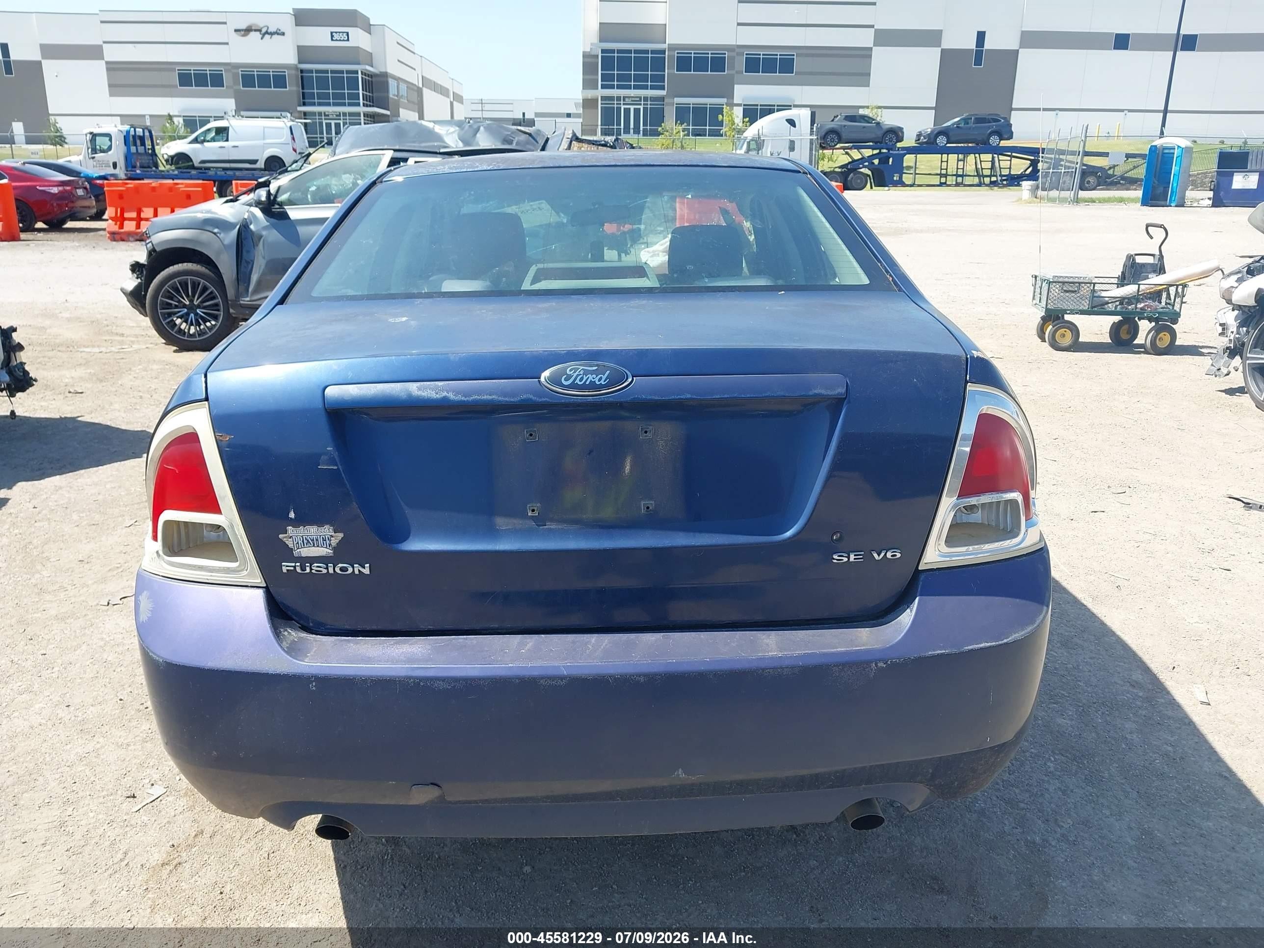 2006 Ford Fusion Se Blue vin: 3FAFP07126R233218