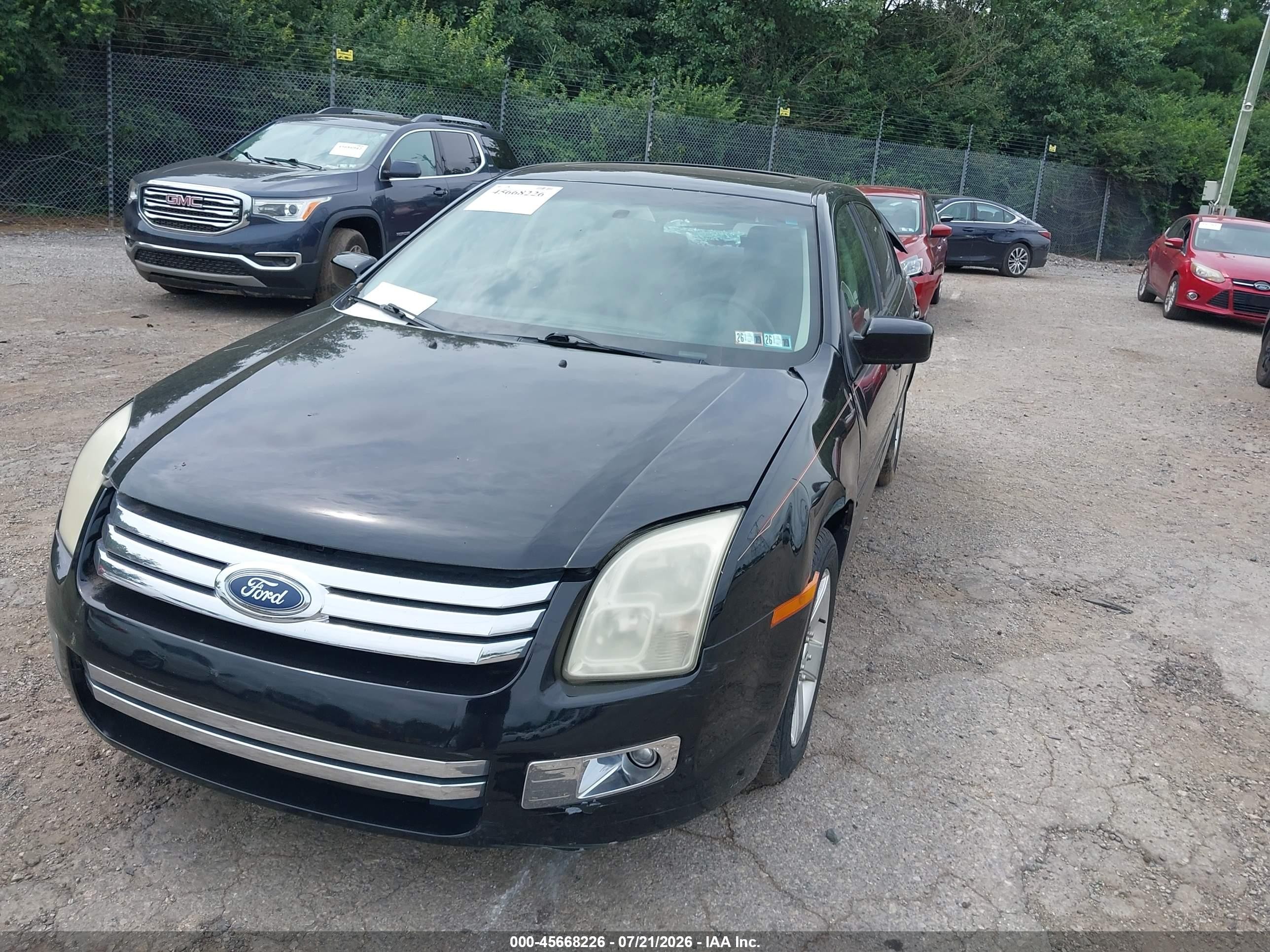 2006 Ford Fusion Se Black vin: 3FAFP07146R142015