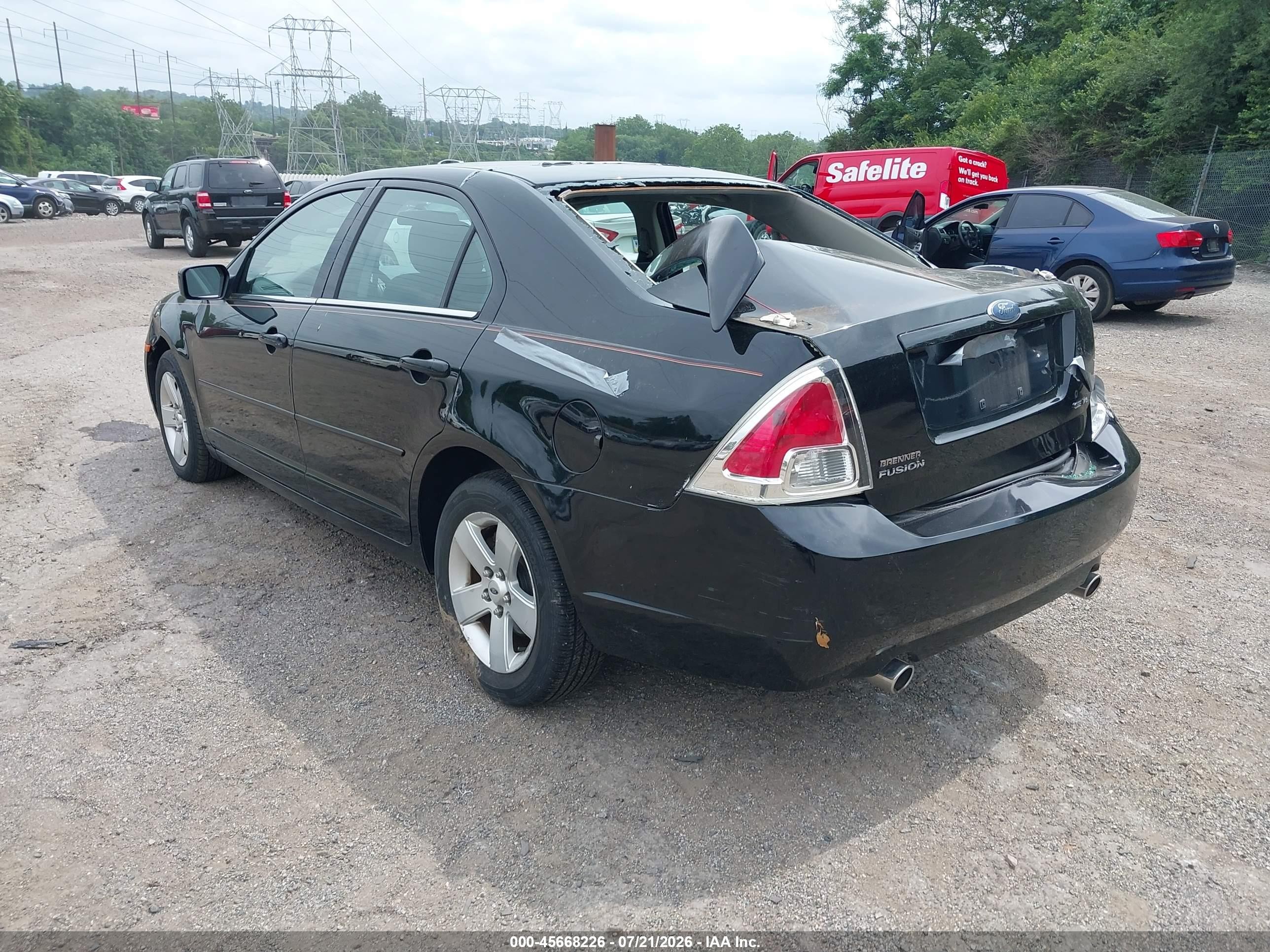 2006 Ford Fusion Se Black vin: 3FAFP07146R142015