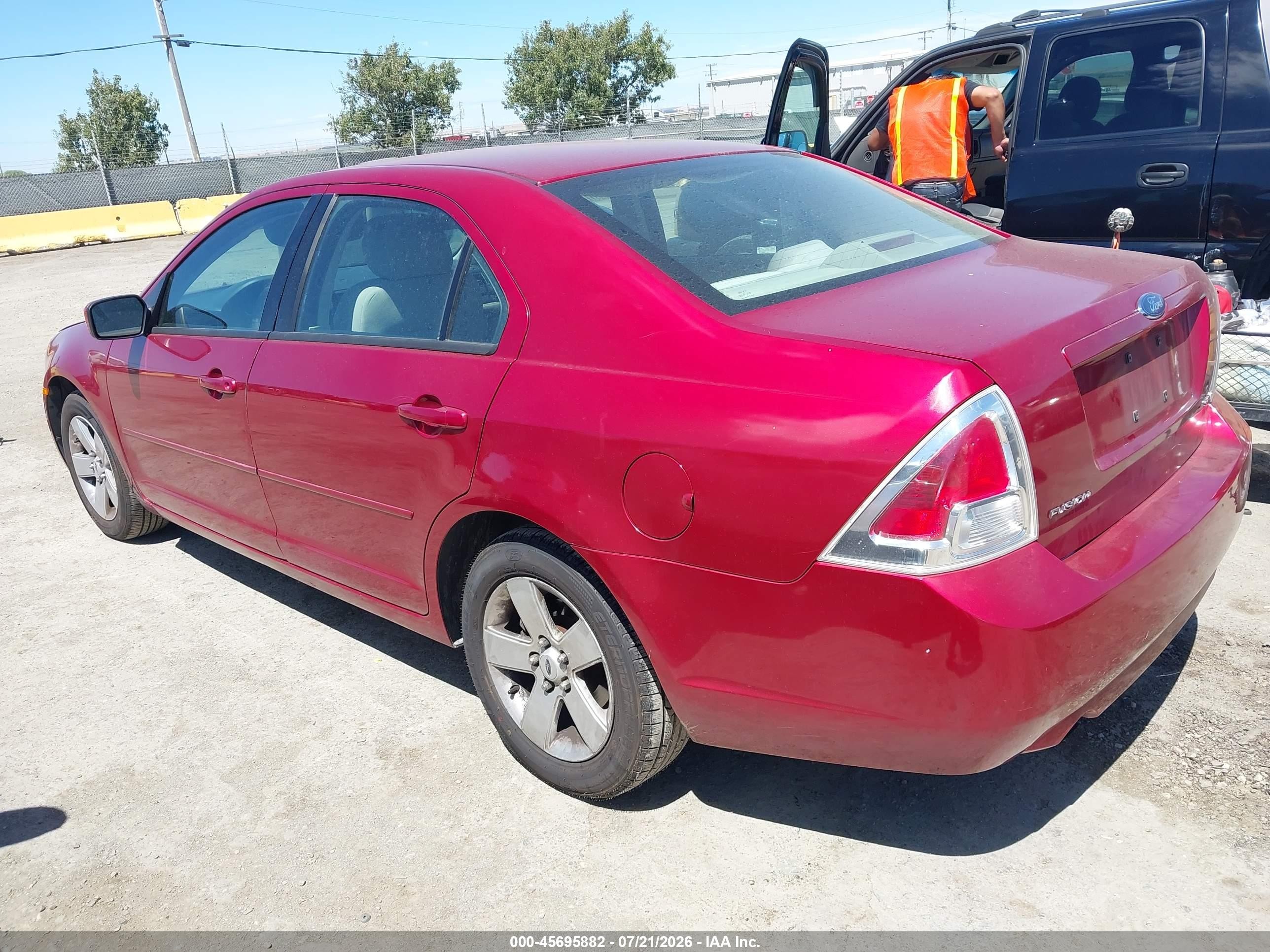2006 Ford Fusion Se Red vin: 3FAFP07166R236087