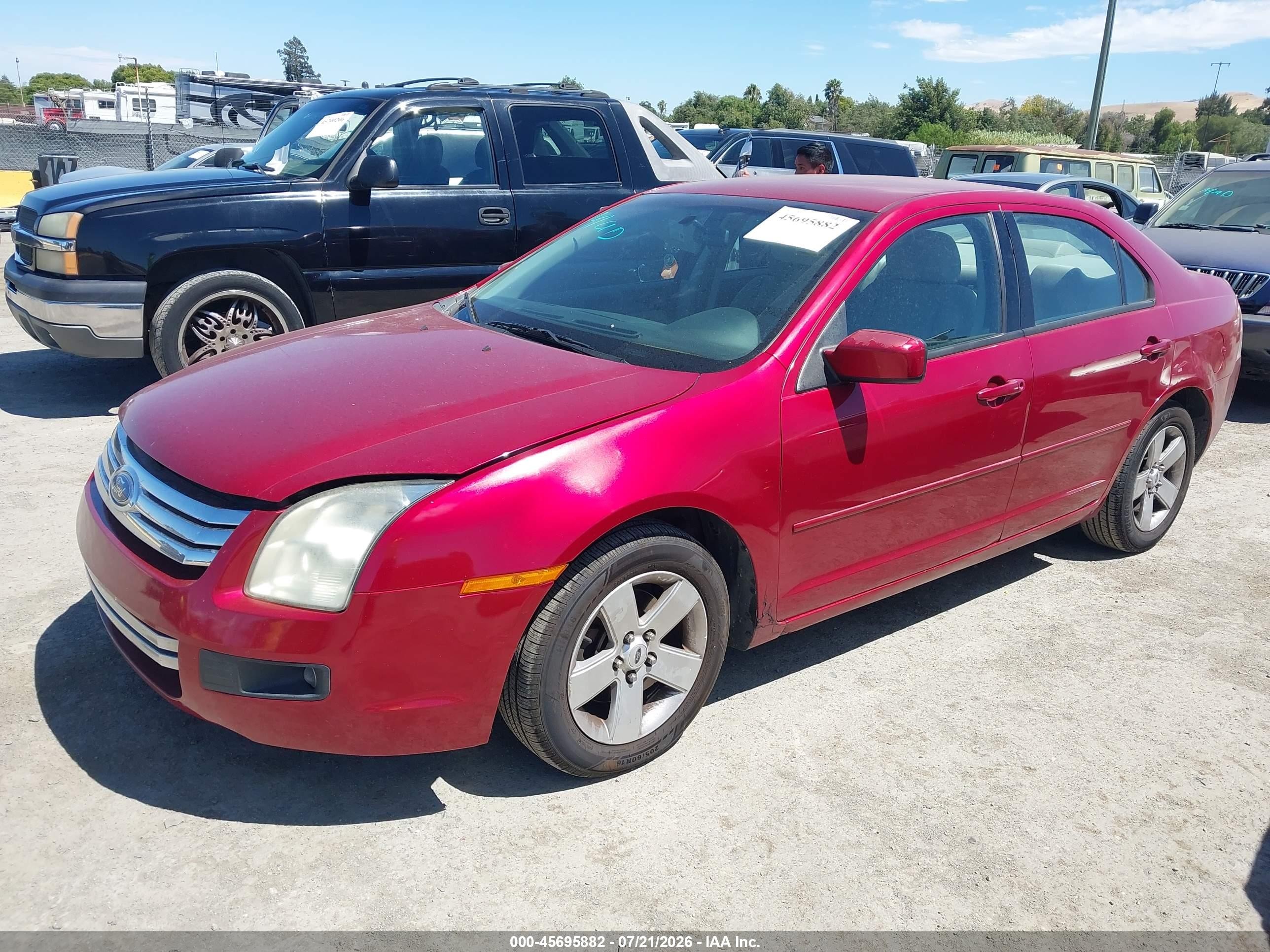 2006 Ford Fusion Se Red vin: 3FAFP07166R236087