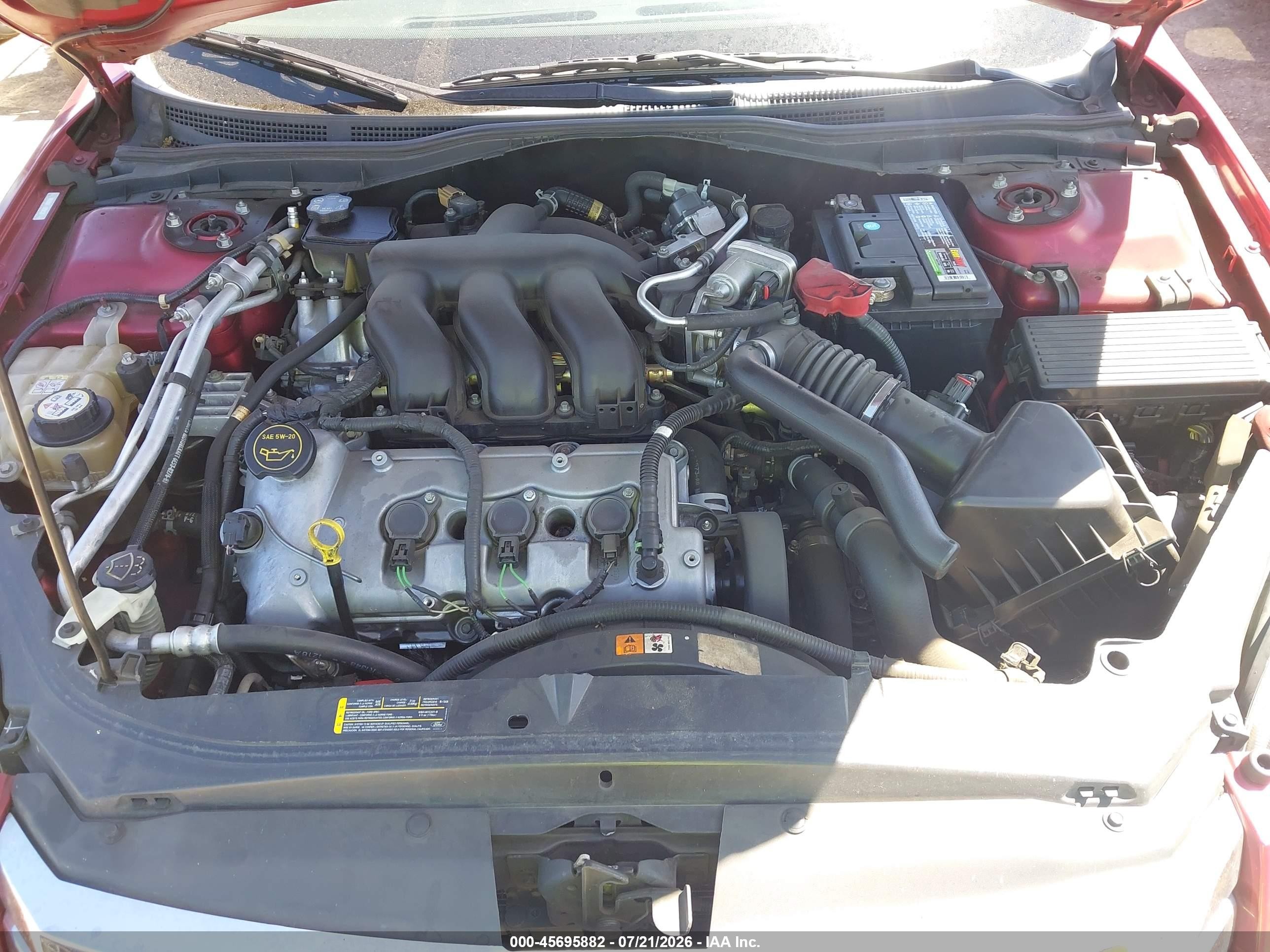 2006 Ford Fusion Se Red vin: 3FAFP07166R236087