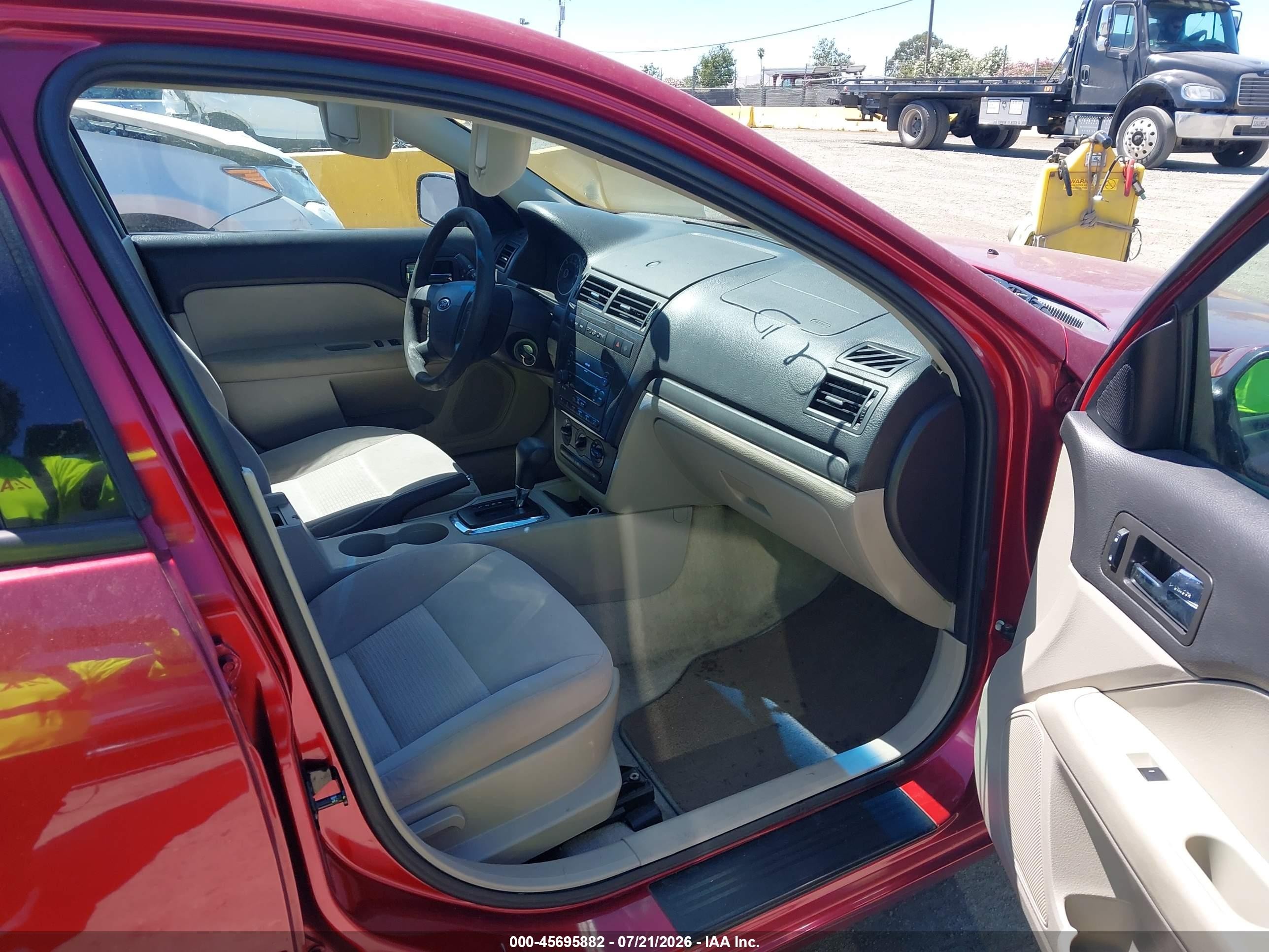 2006 Ford Fusion Se Red vin: 3FAFP07166R236087