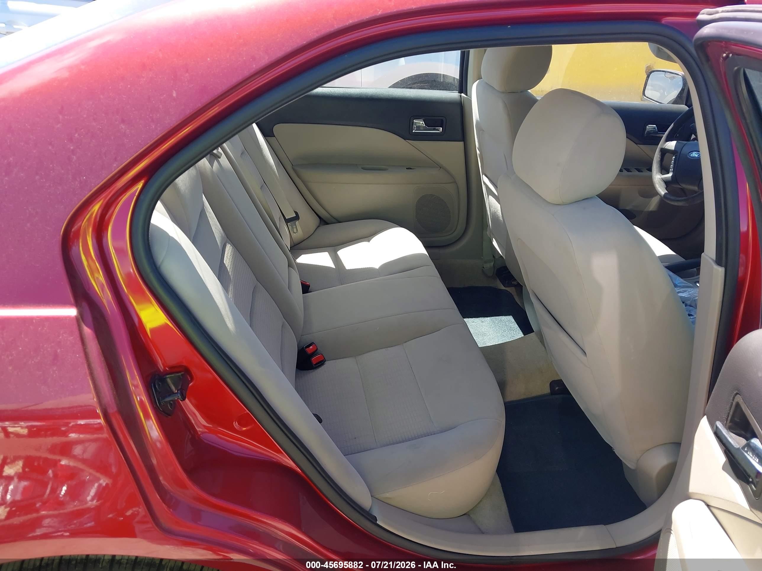2006 Ford Fusion Se Red vin: 3FAFP07166R236087