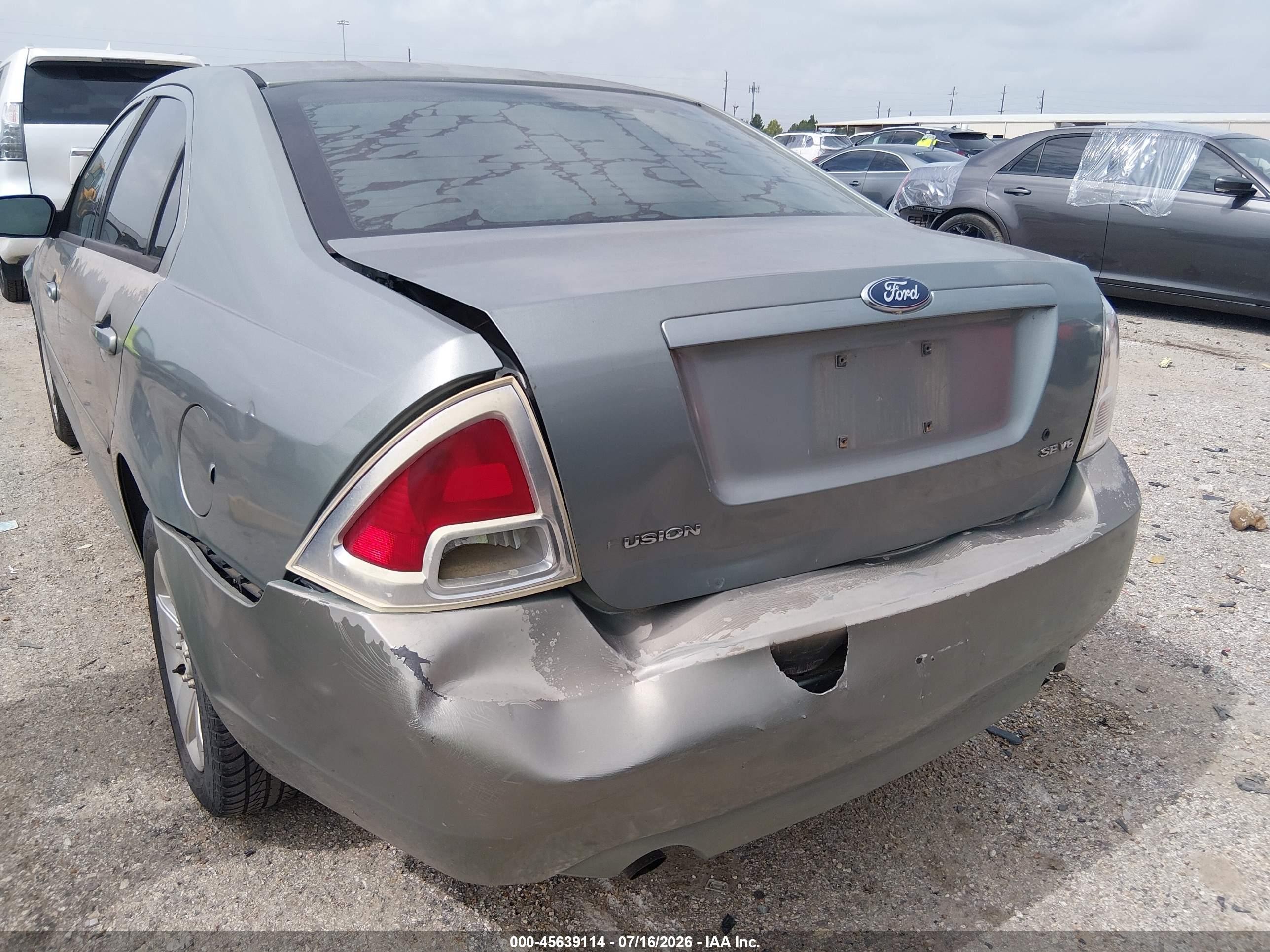 2006 Ford Fusion Se Green vin: 3FAFP07166R248000