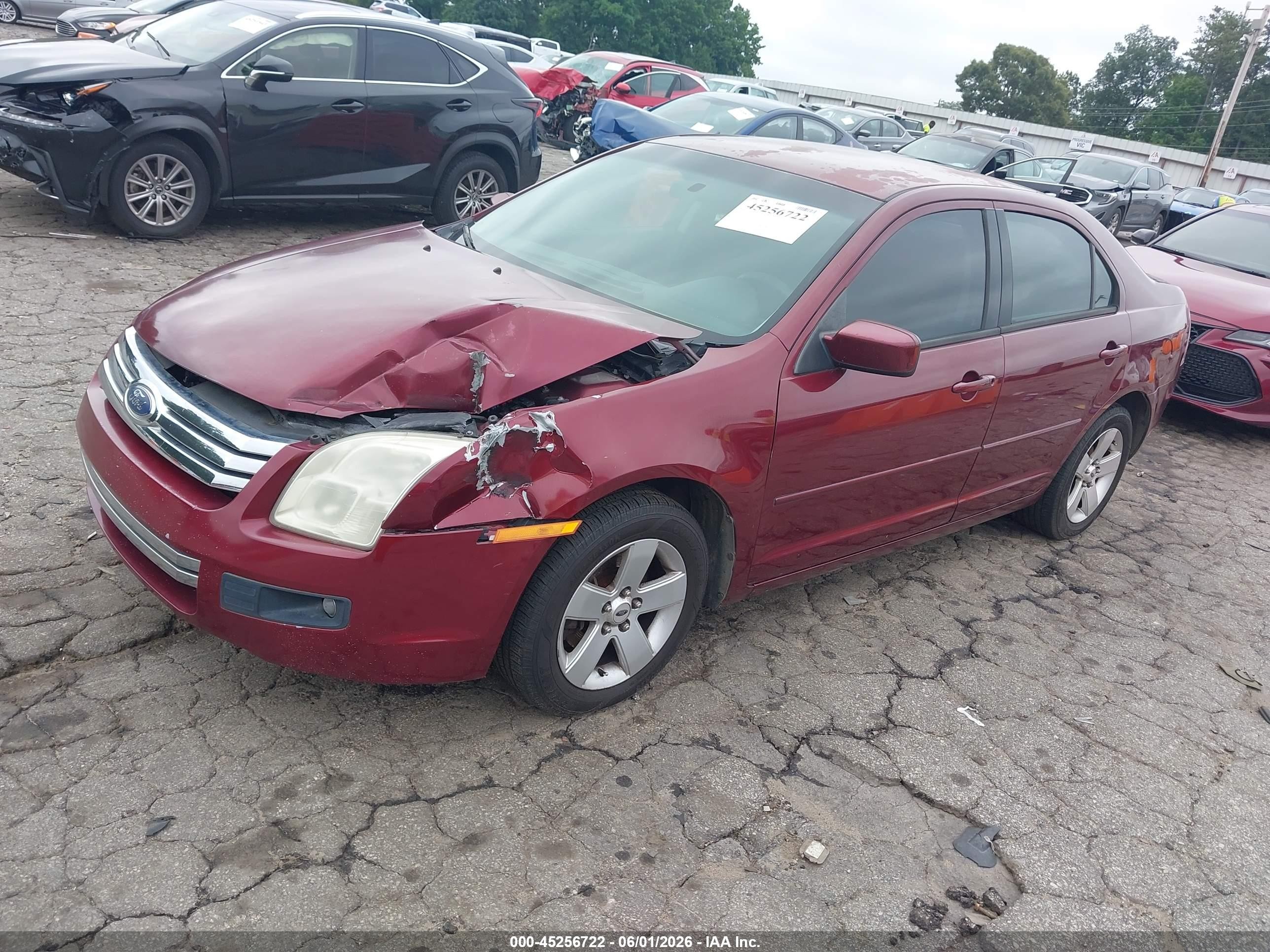 2006 Ford Fusion Se Red vin: 3FAFP07176R163831