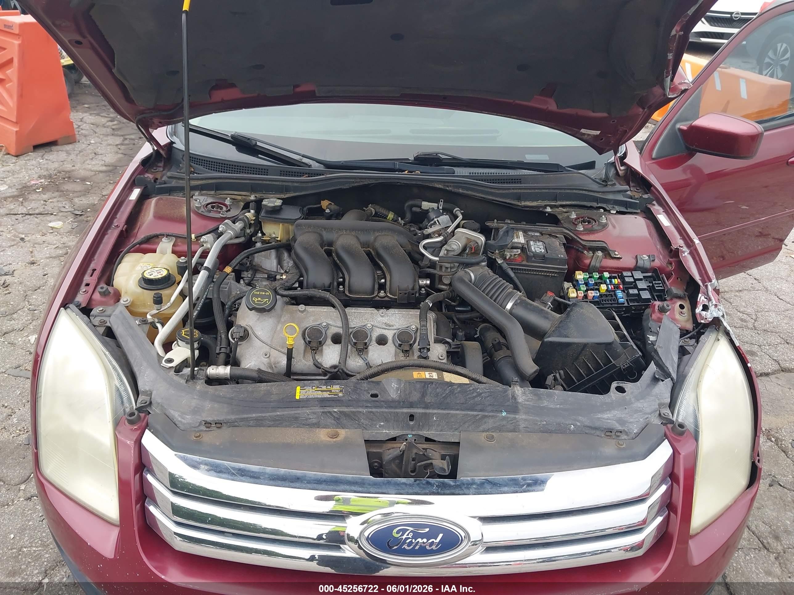 2006 Ford Fusion Se Red vin: 3FAFP07176R163831