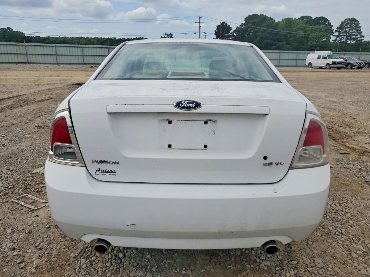 2006 Ford Fusion Se White vin: 3FAFP07186R108756