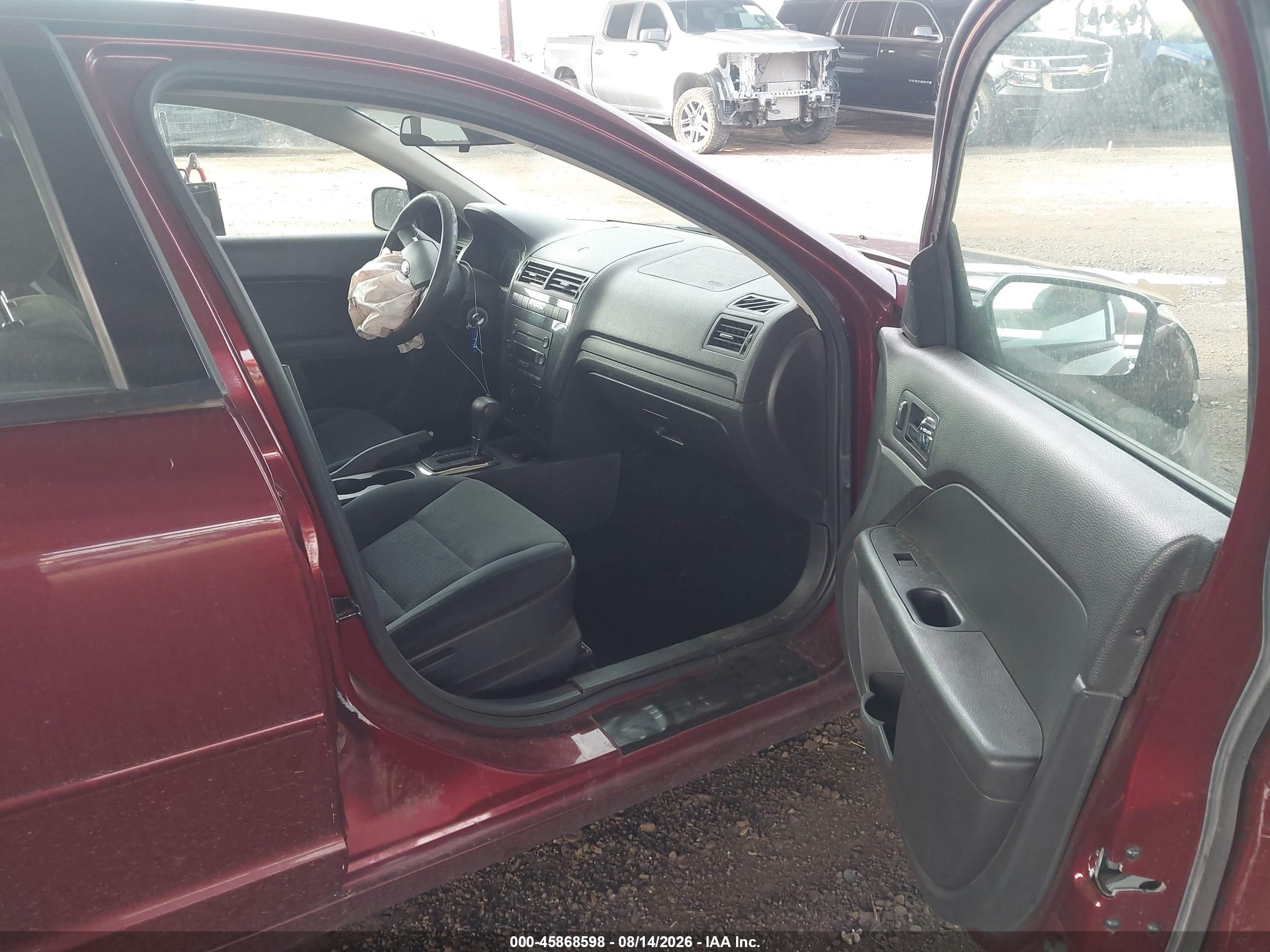 2006 Ford Fusion Se Burgundy vin: 3FAFP07186R127422