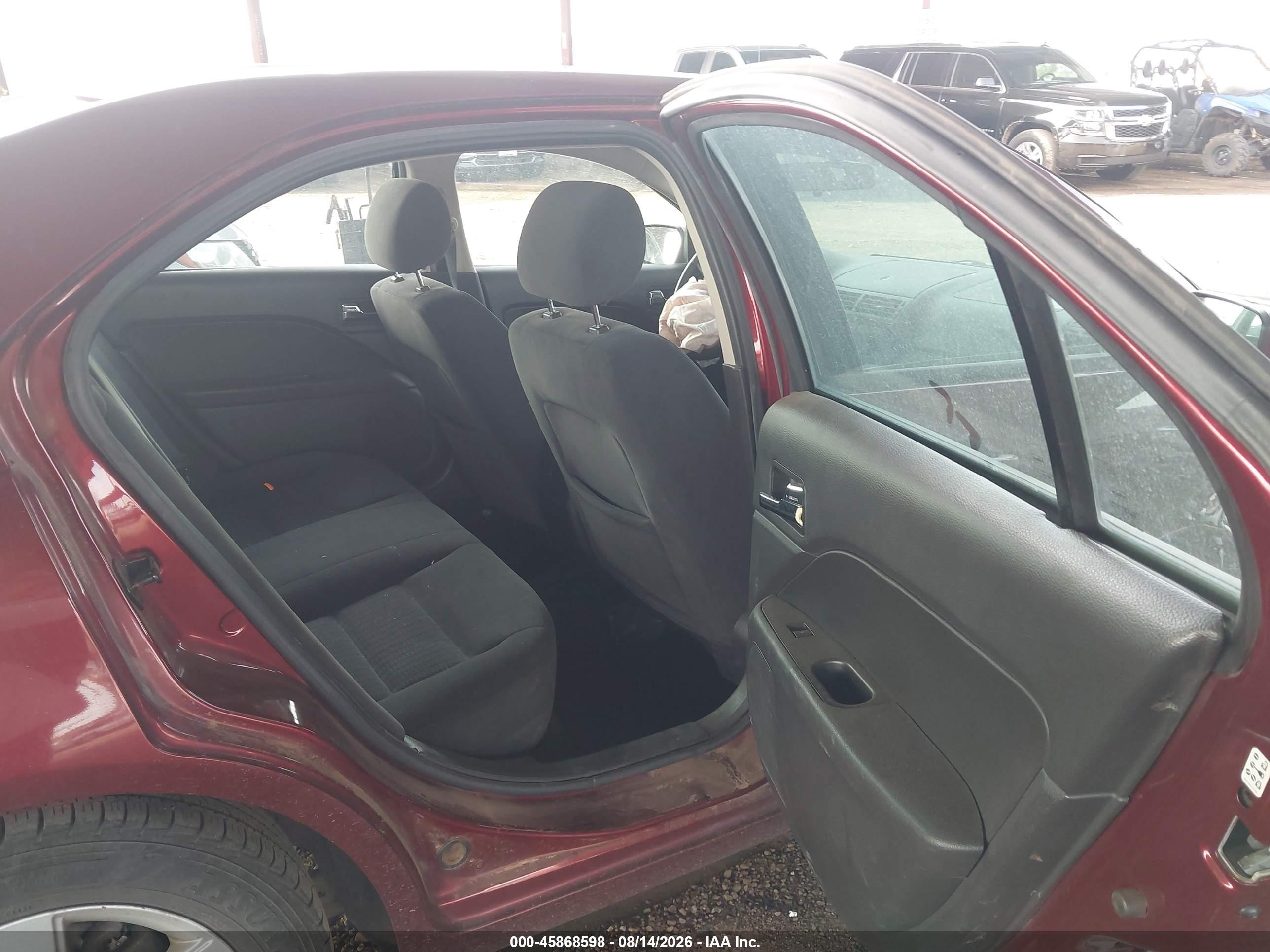 2006 Ford Fusion Se Burgundy vin: 3FAFP07186R127422