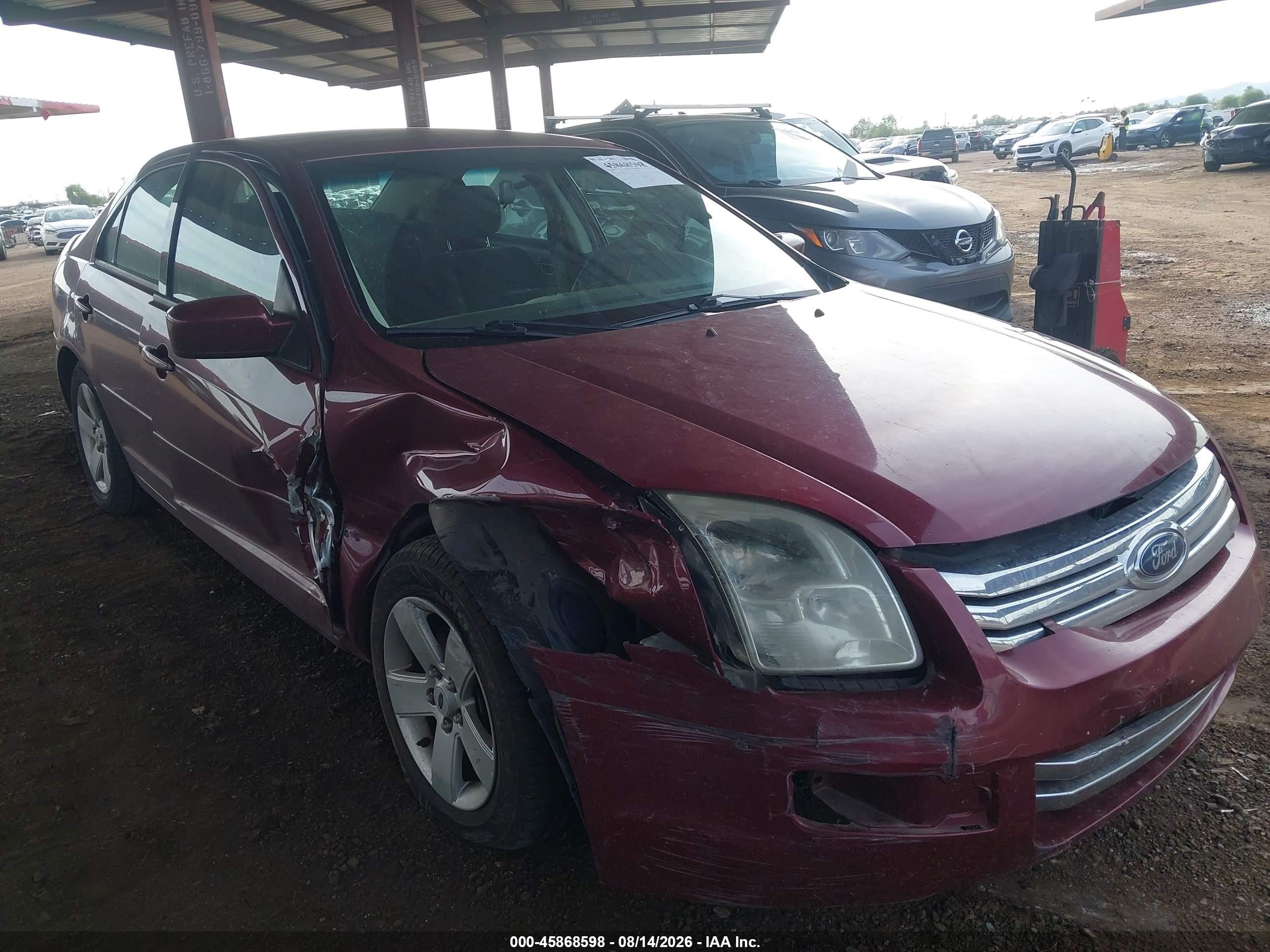 2006 Ford Fusion Se Burgundy vin: 3FAFP07186R127422