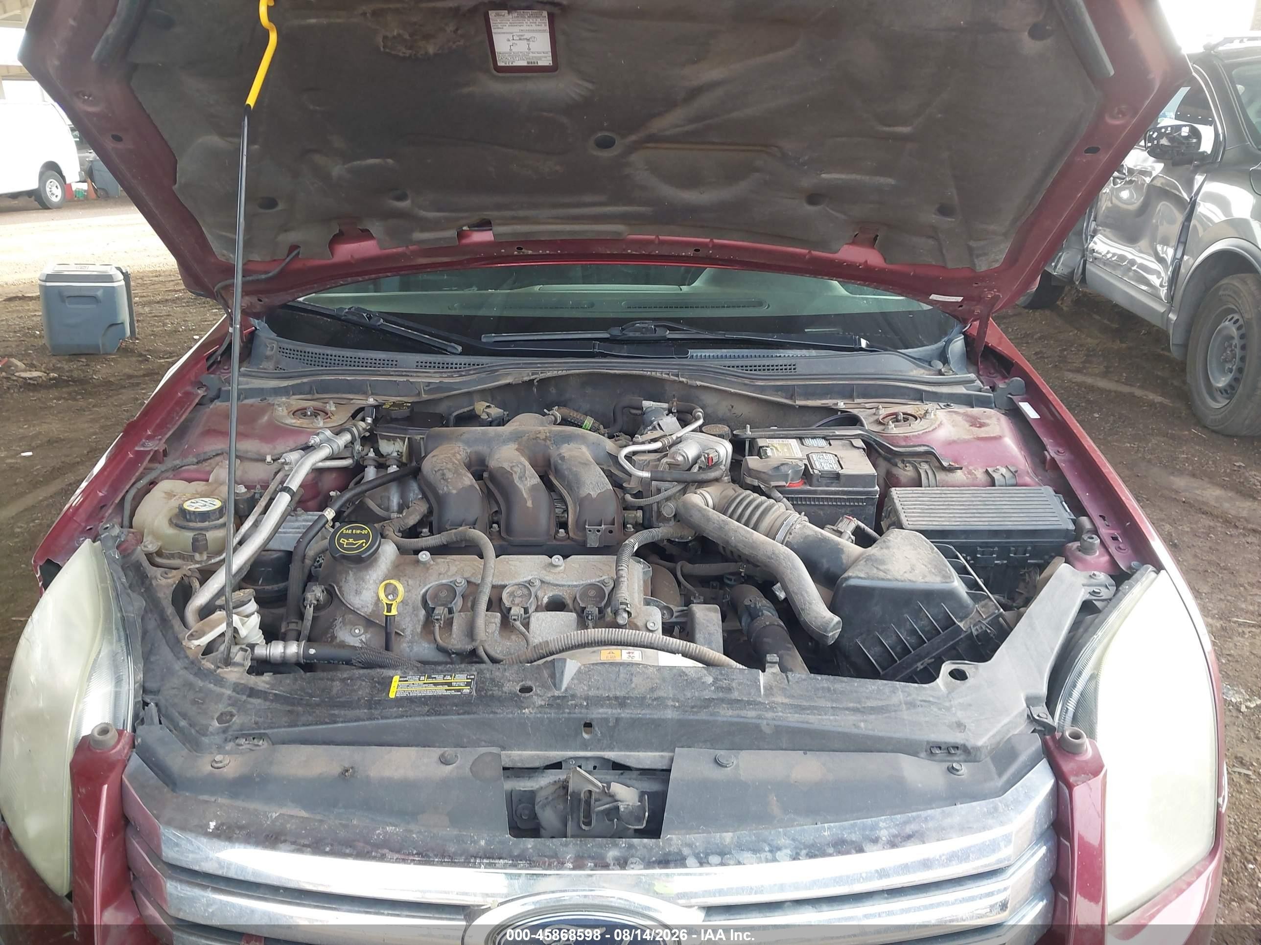 2006 Ford Fusion Se Burgundy vin: 3FAFP07186R127422
