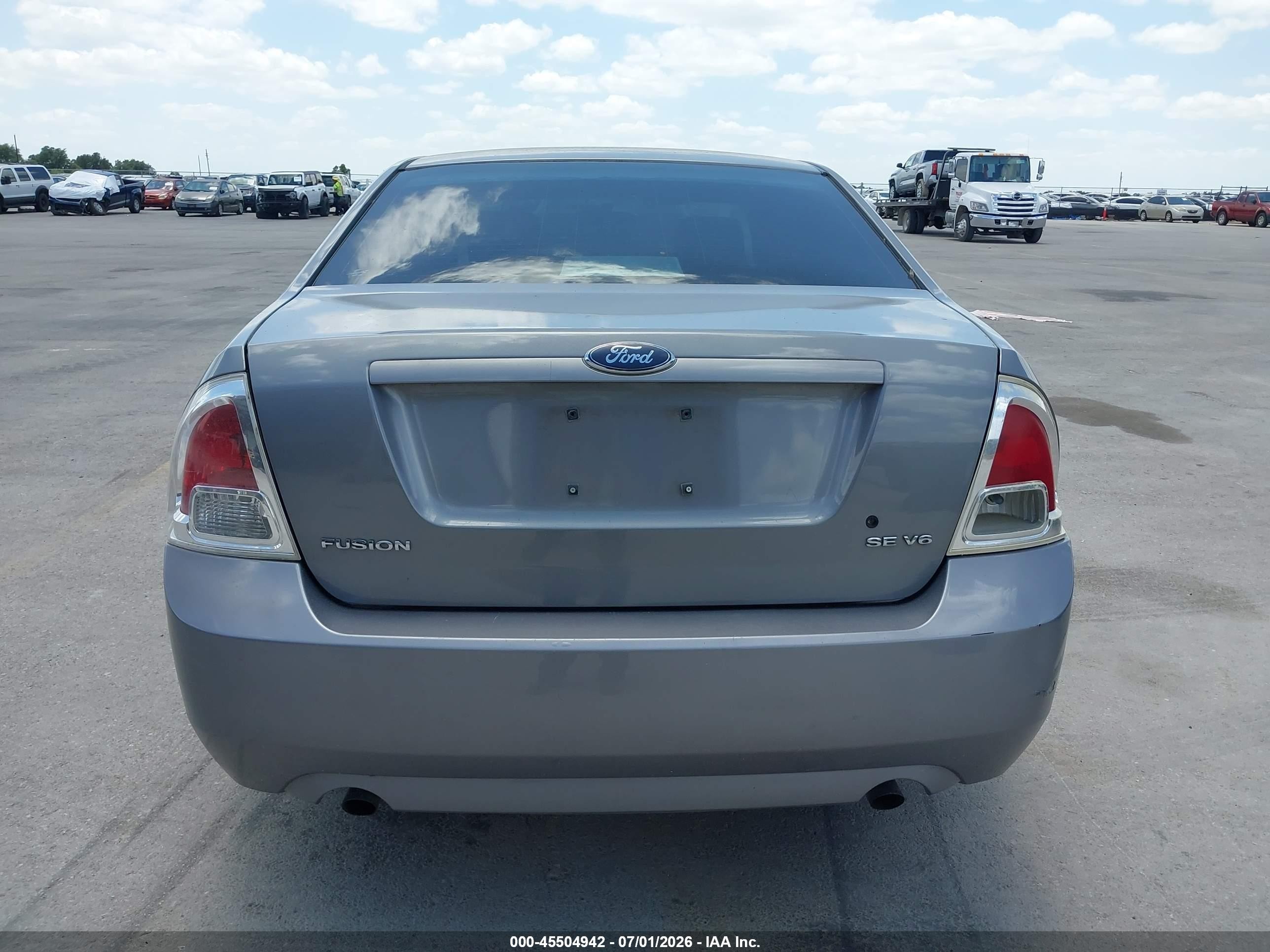 2006 Ford Fusion Se Gray vin: 3FAFP07196R116896