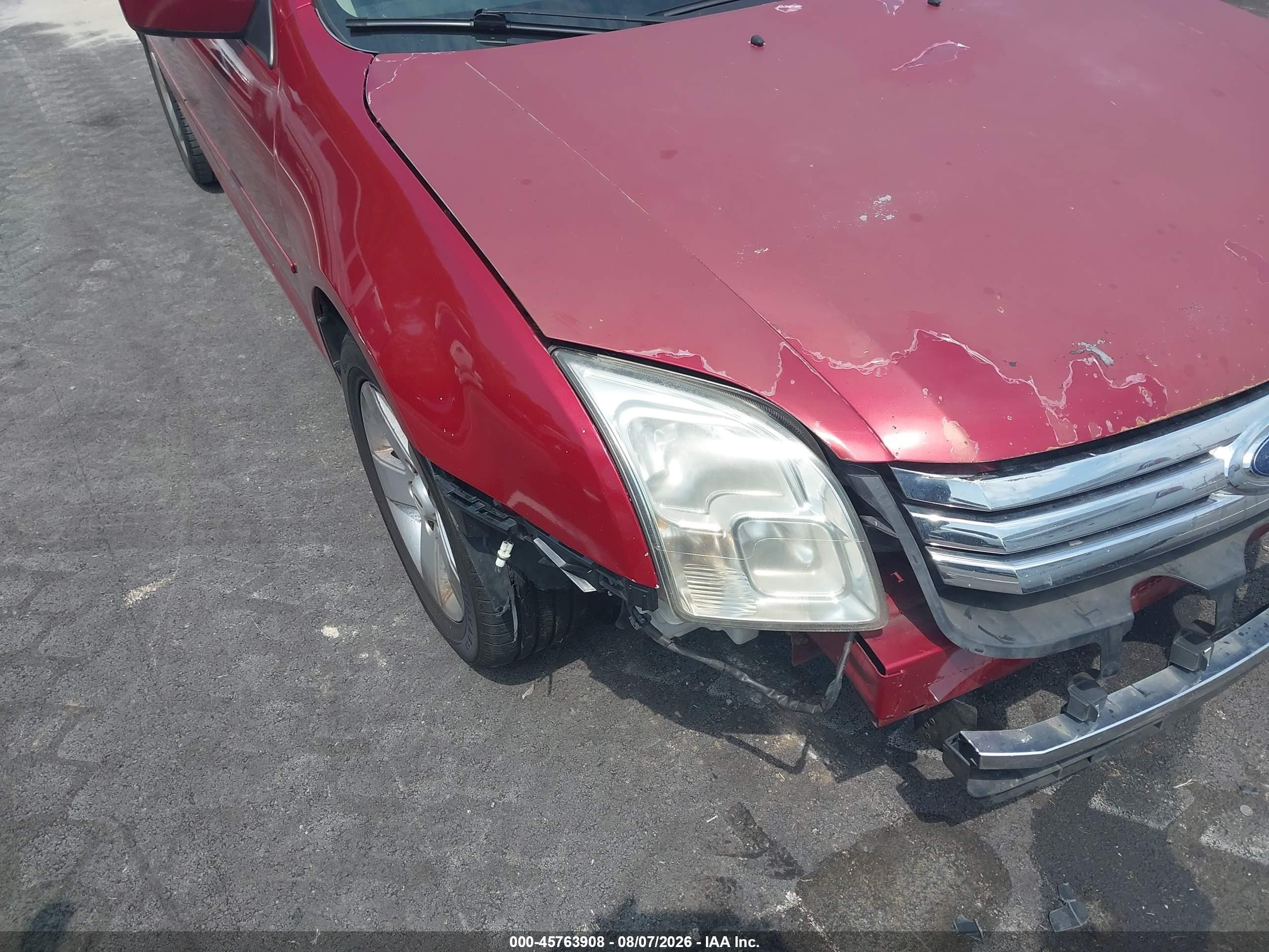2006 Ford Fusion Se Red vin: 3FAFP071X6R181210