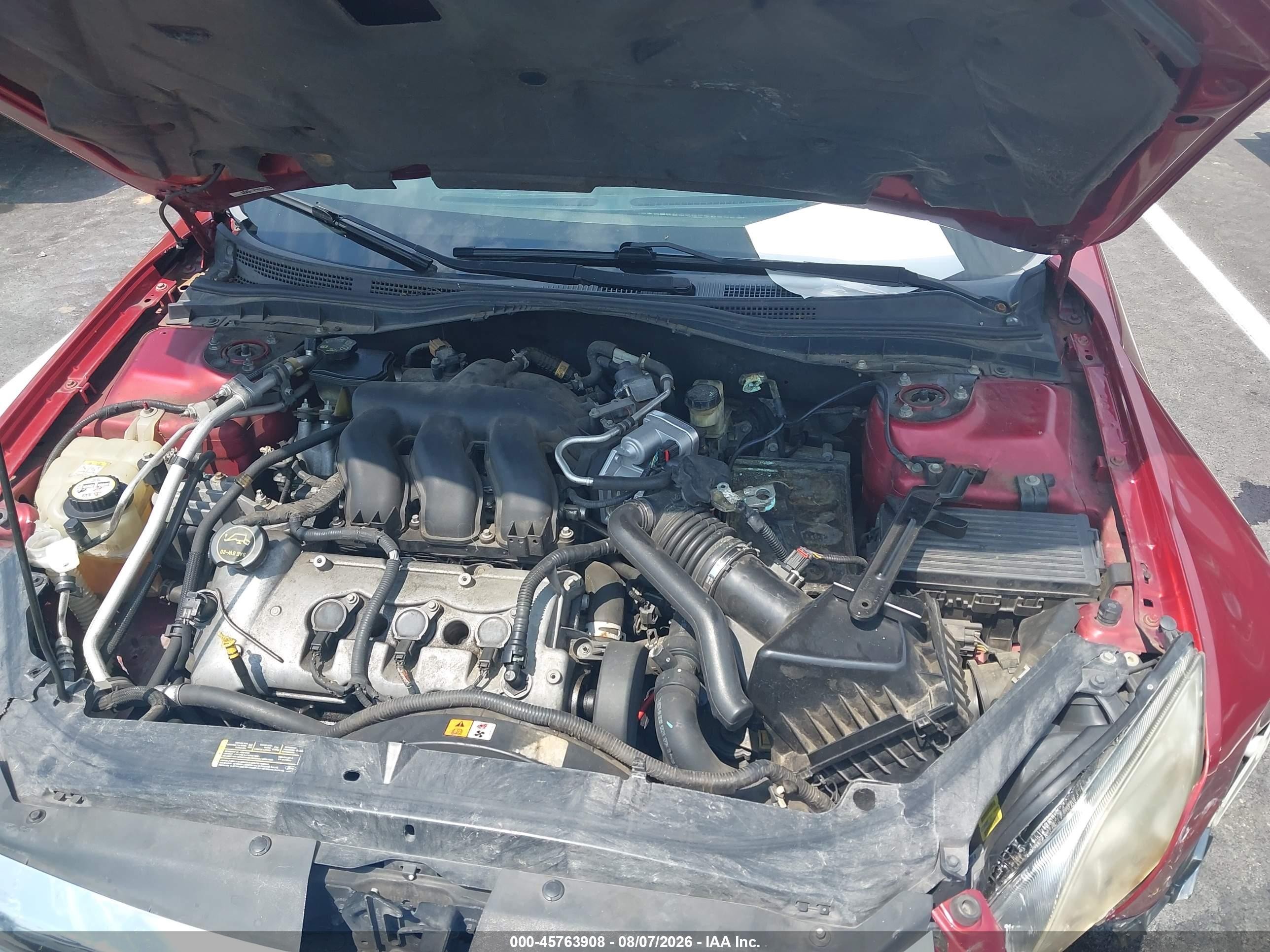 2006 Ford Fusion Se Red vin: 3FAFP071X6R181210