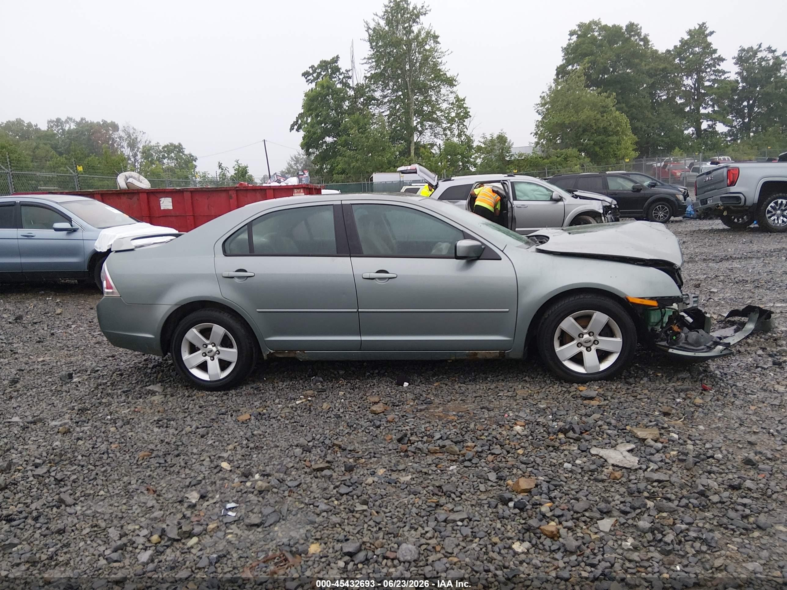 2006 Ford Fusion Se Green vin: 3FAFP07Z06R154765