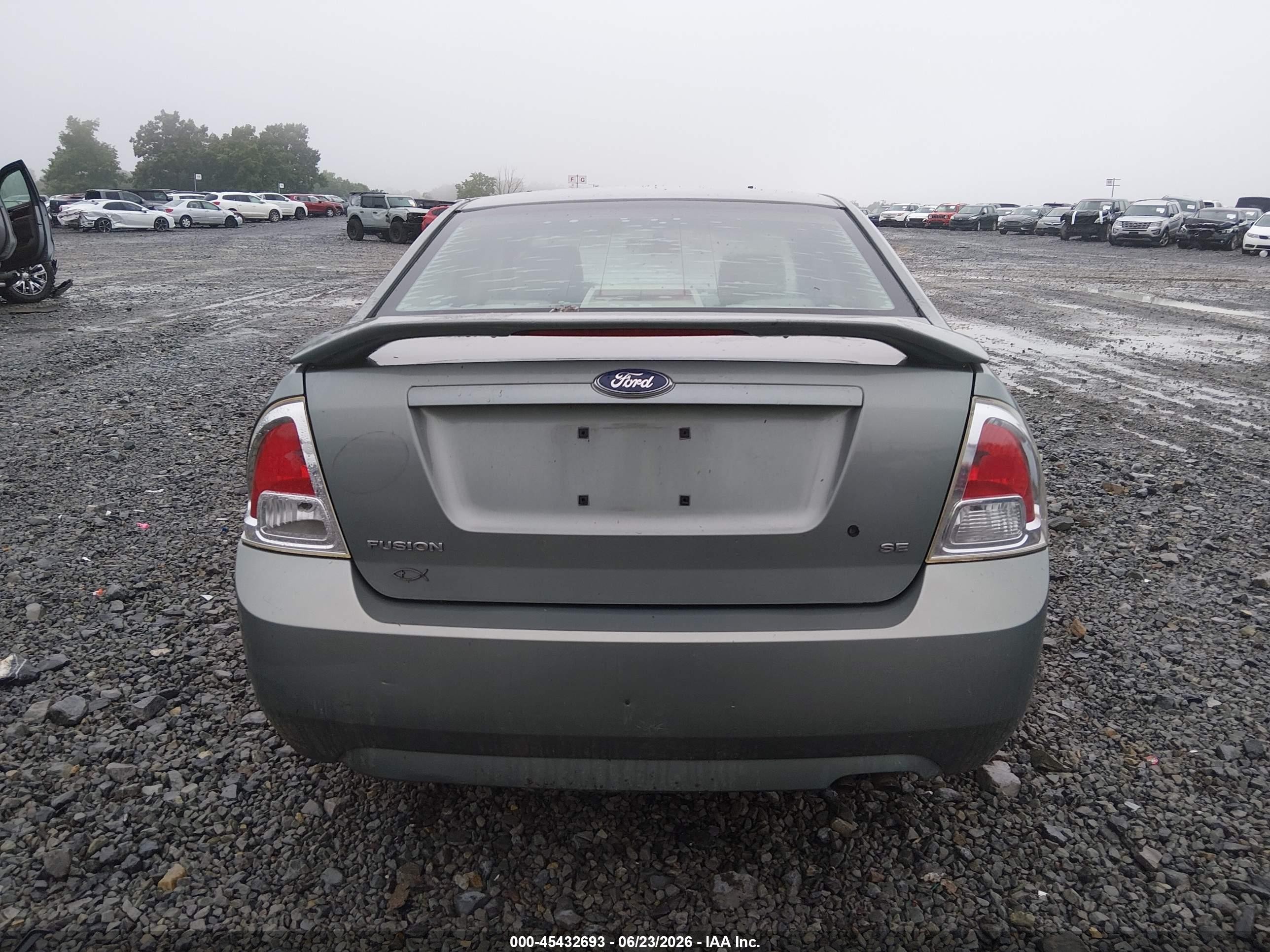 2006 Ford Fusion Se Green vin: 3FAFP07Z06R154765