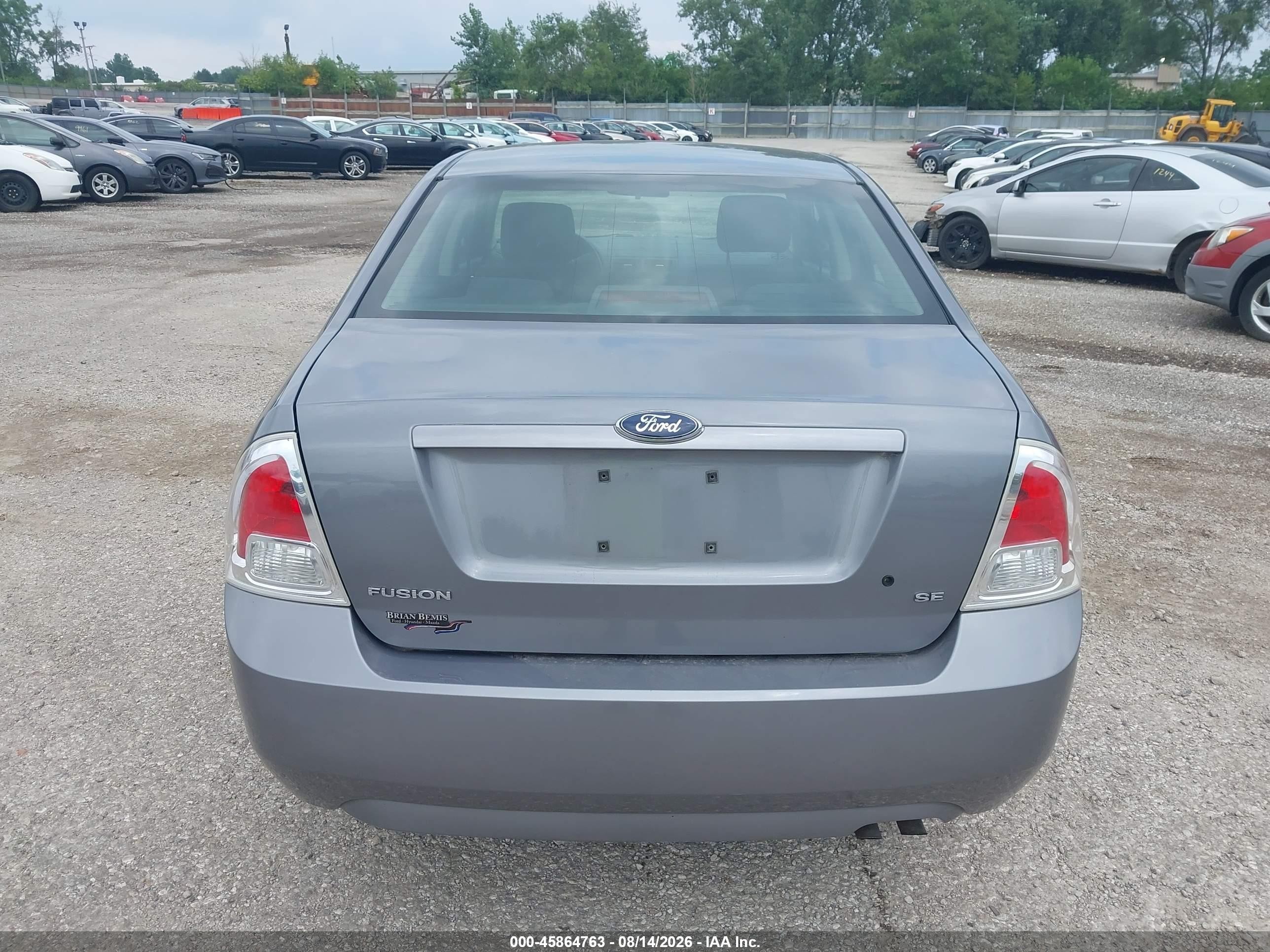 2006 Ford Fusion Se Gray vin: 3FAFP07Z06R238133