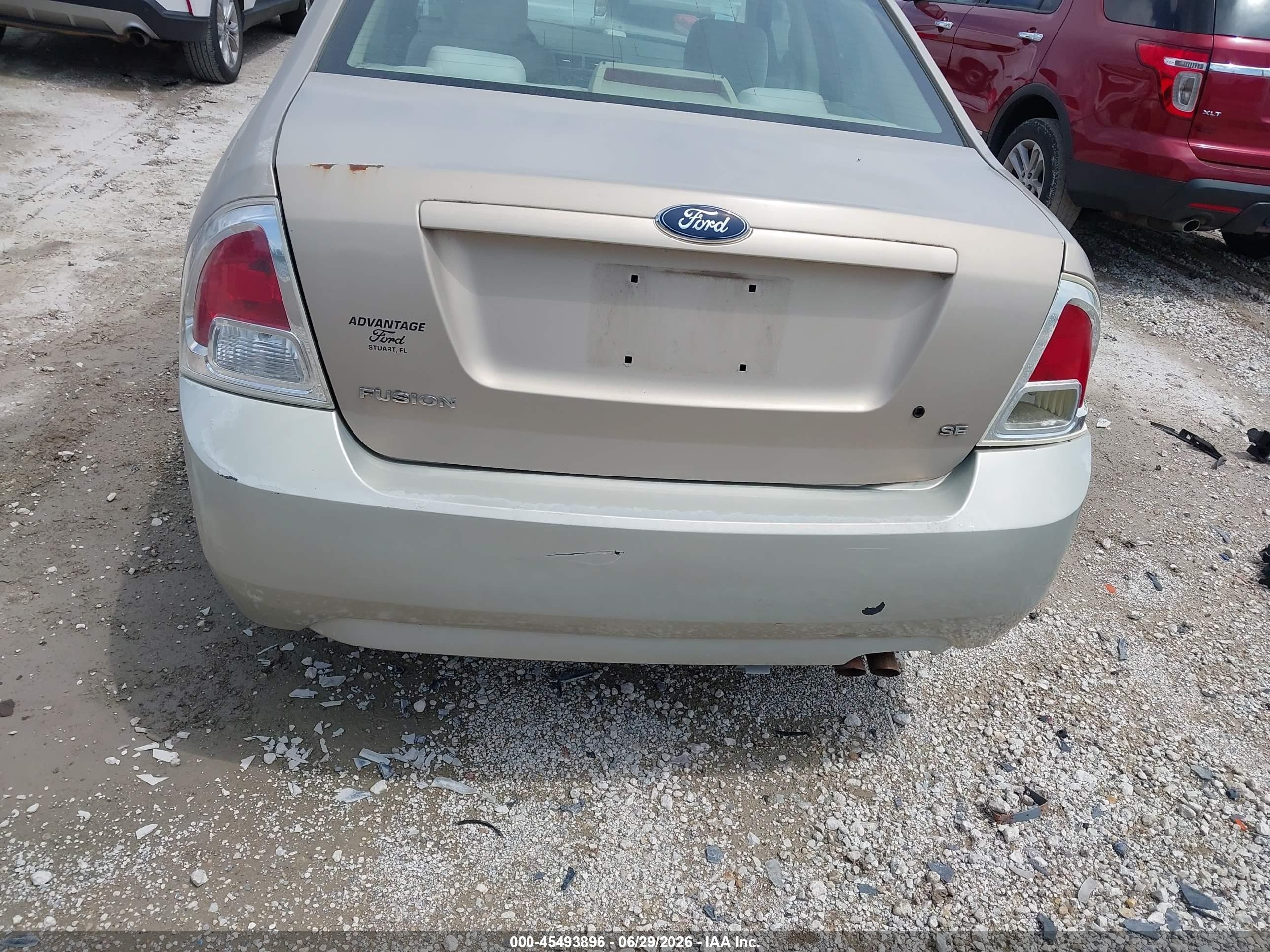 2006 Ford Fusion Se Gold vin: 3FAFP07Z16R189895