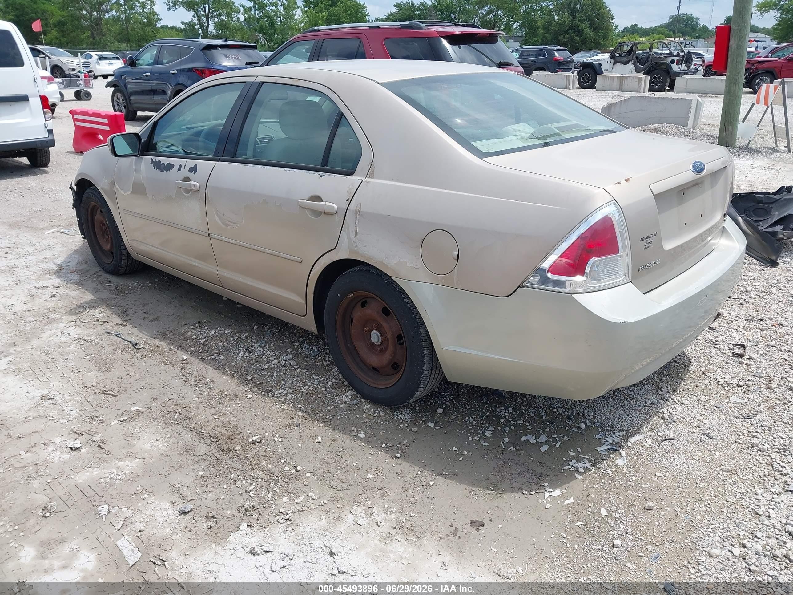 2006 Ford Fusion Se Gold vin: 3FAFP07Z16R189895