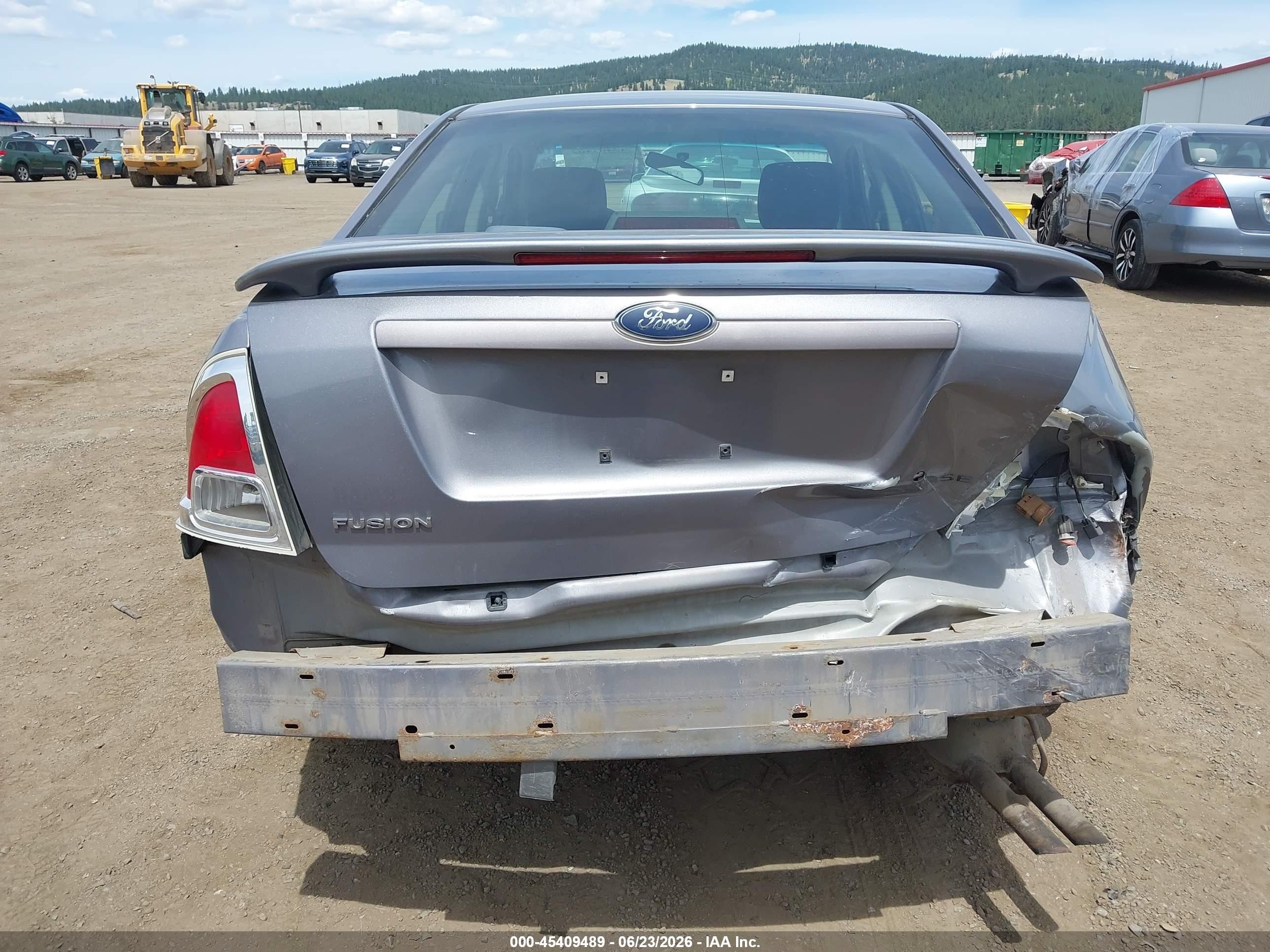 2006 Ford Fusion Se Gray vin: 3FAFP07Z16R191890