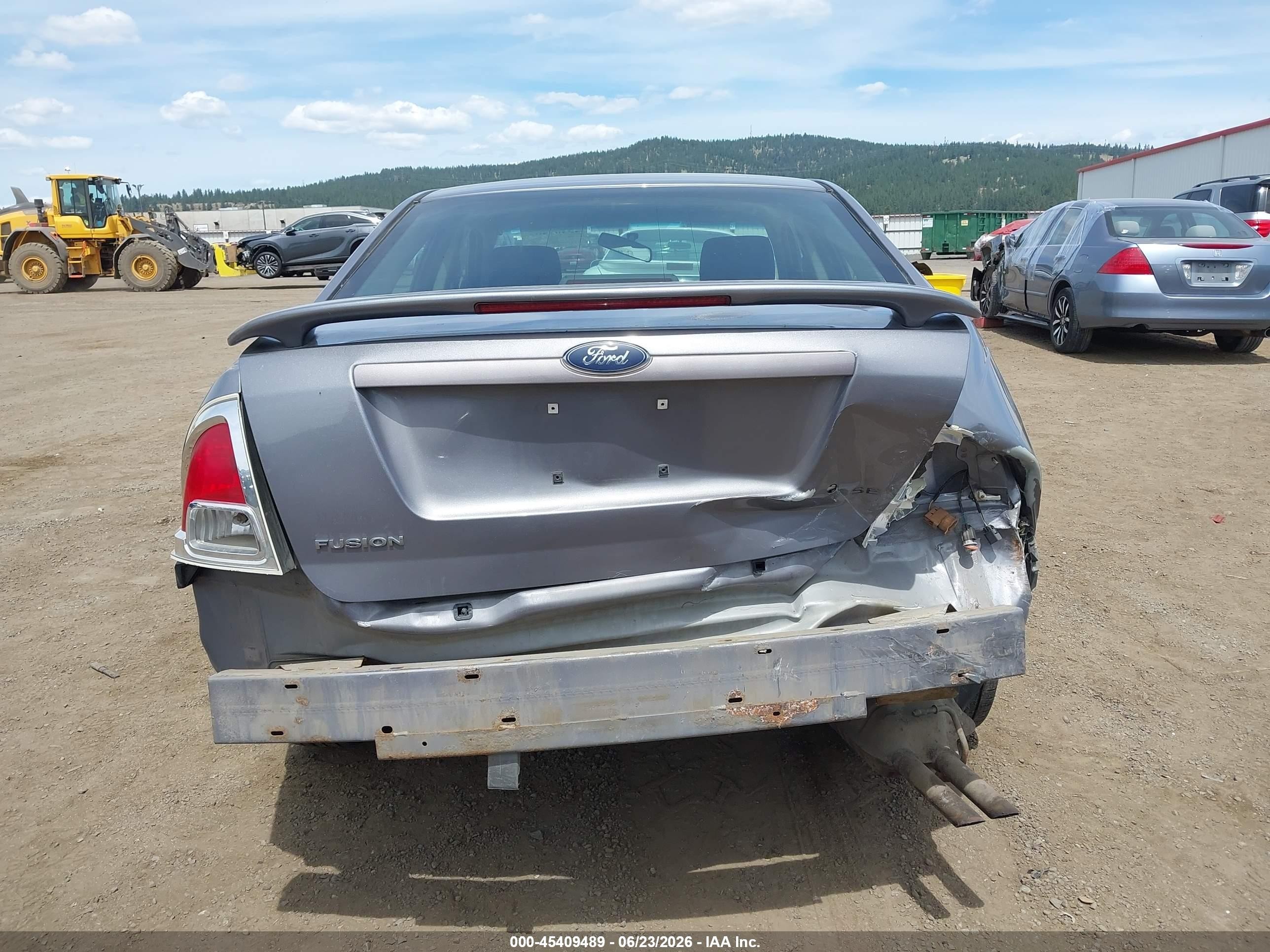 2006 Ford Fusion Se Gray vin: 3FAFP07Z16R191890