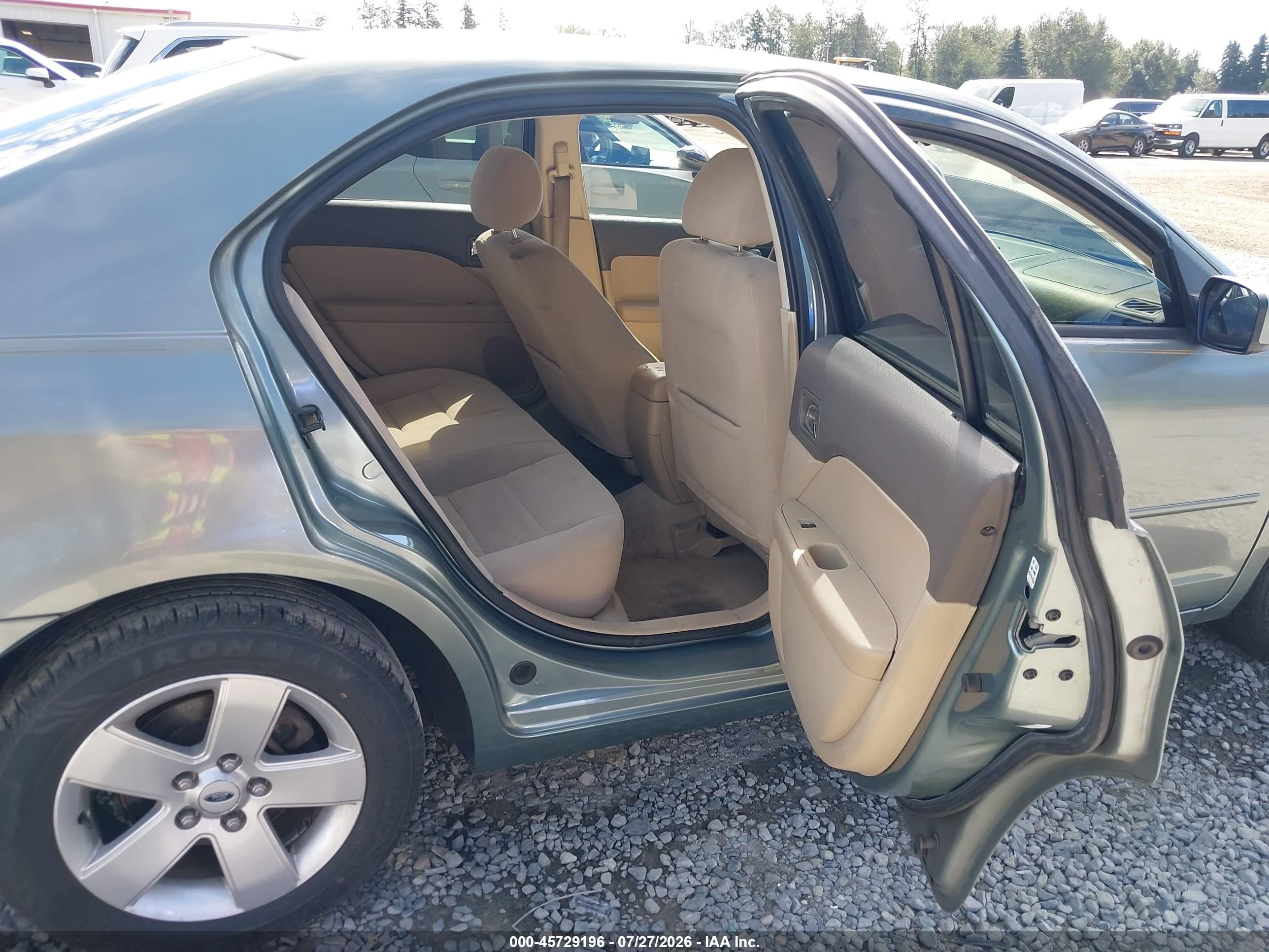 2006 Ford Fusion Se Green vin: 3FAFP07Z26R138809