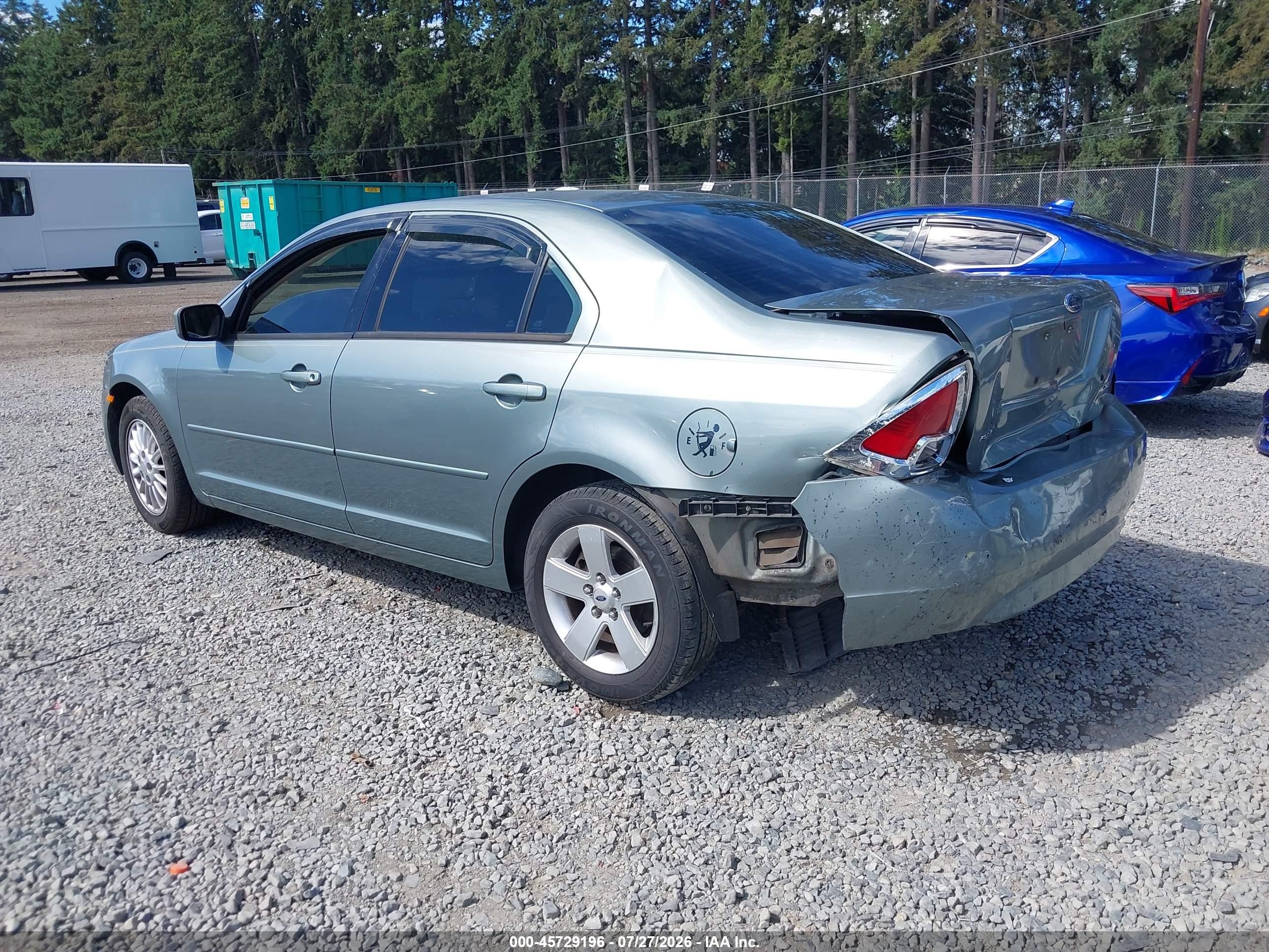 2006 Ford Fusion Se Green vin: 3FAFP07Z26R138809