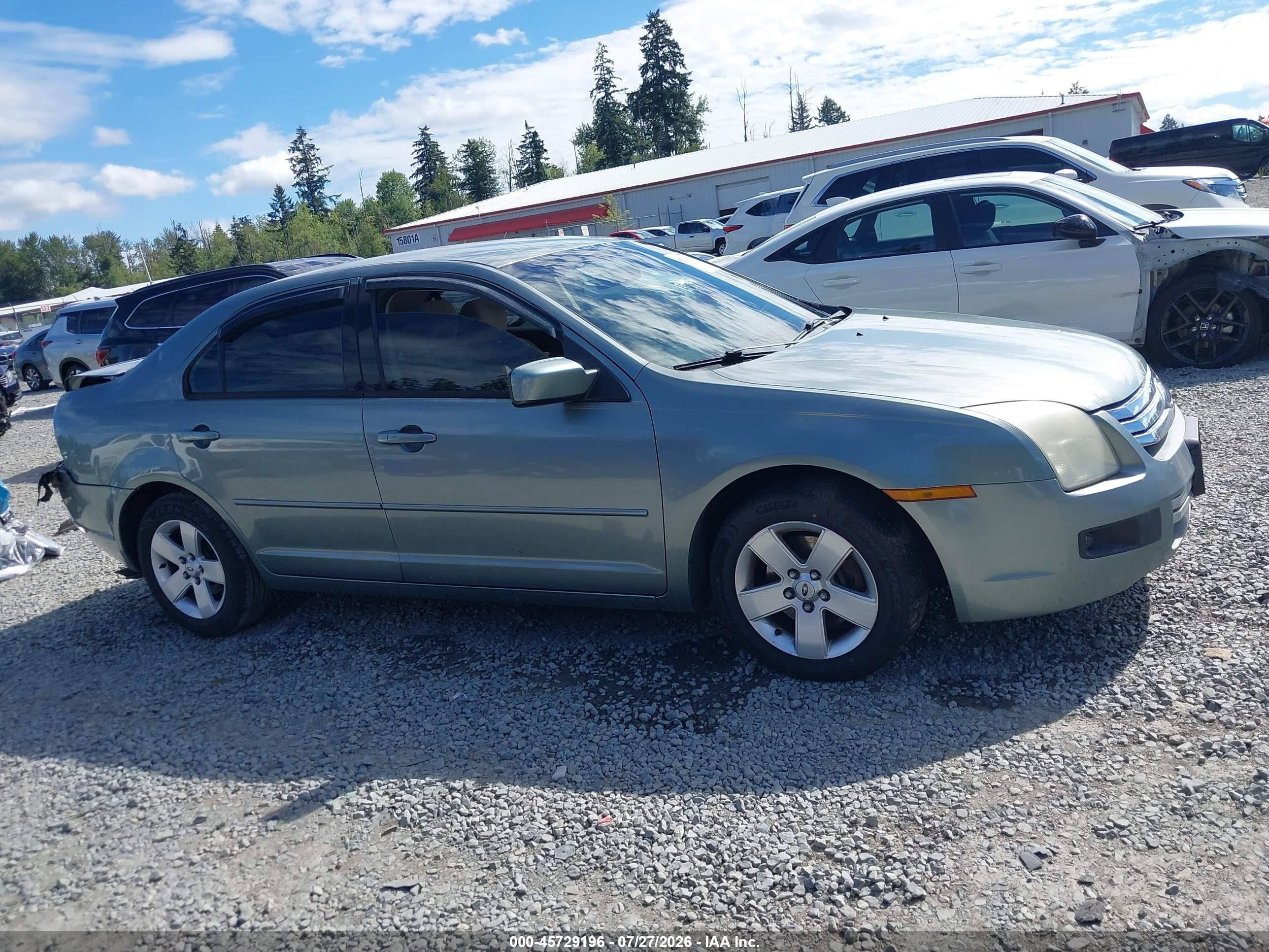 2006 Ford Fusion Se Green vin: 3FAFP07Z26R138809