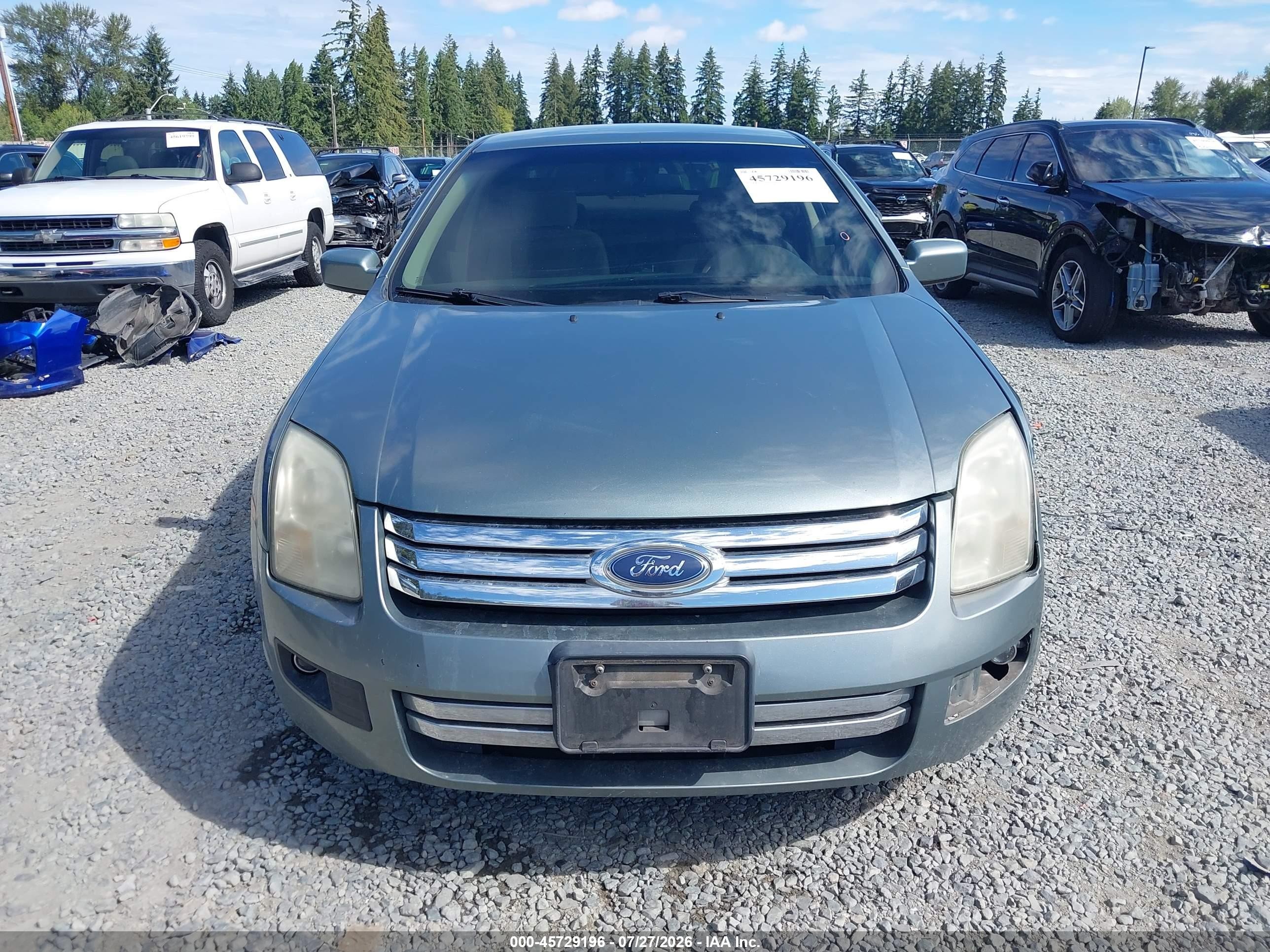 2006 Ford Fusion Se Green vin: 3FAFP07Z26R138809