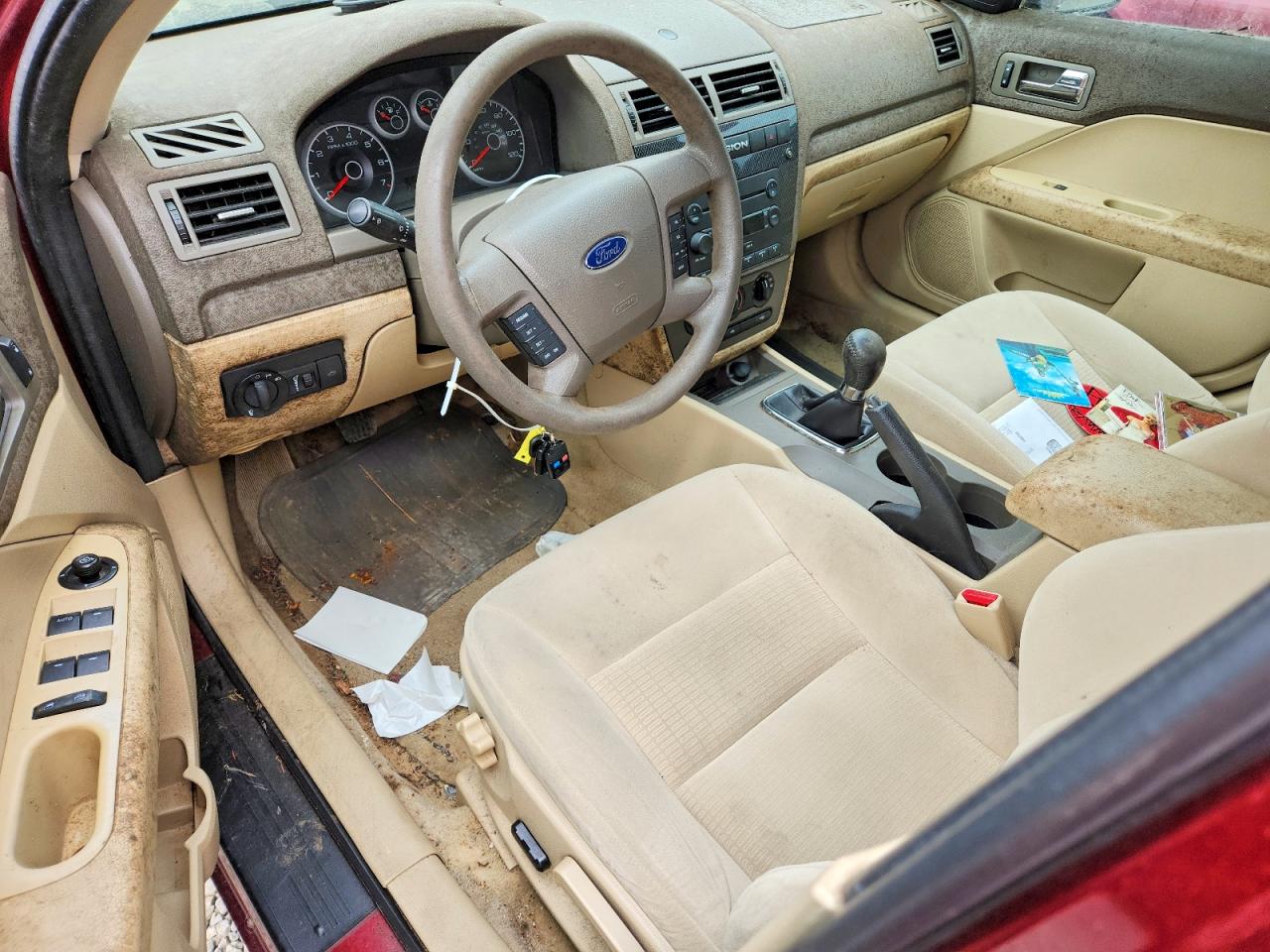 2006 Ford Fusion Se Red vin: 3FAFP07Z26R154556