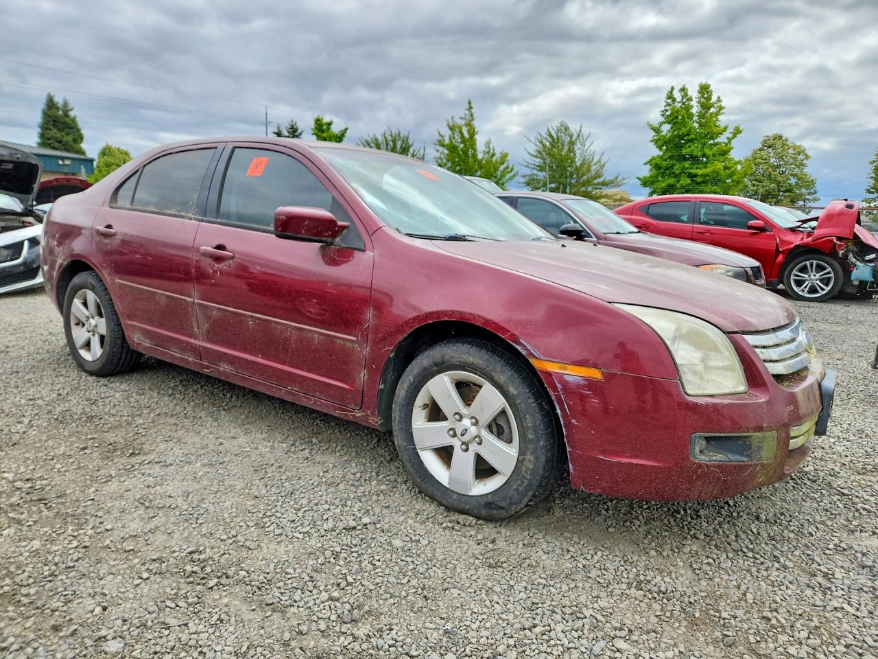 2006 Ford Fusion Se Red vin: 3FAFP07Z26R154556