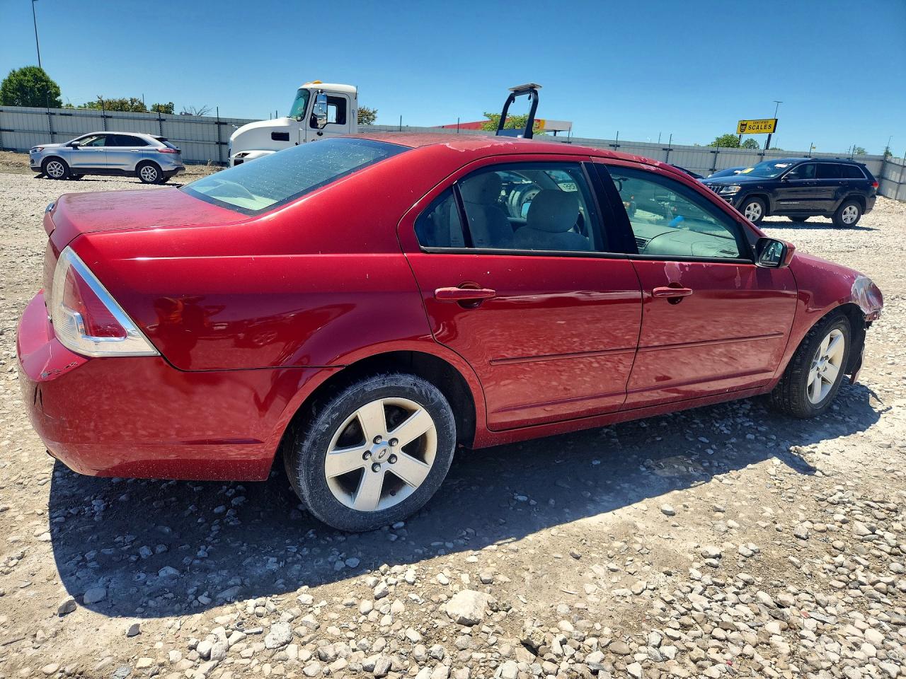 2006 Ford Fusion Se Red vin: 3FAFP07Z46R186098