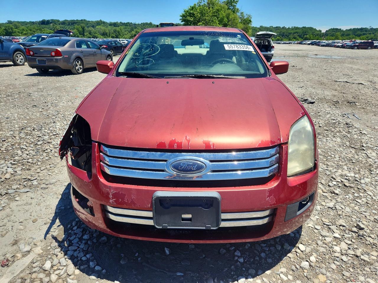 2006 Ford Fusion Se Red vin: 3FAFP07Z46R186098