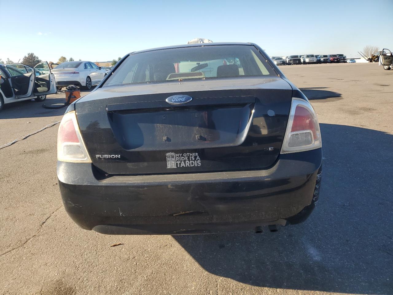 2006 Ford Fusion Se Black vin: 3FAFP07Z46R208195