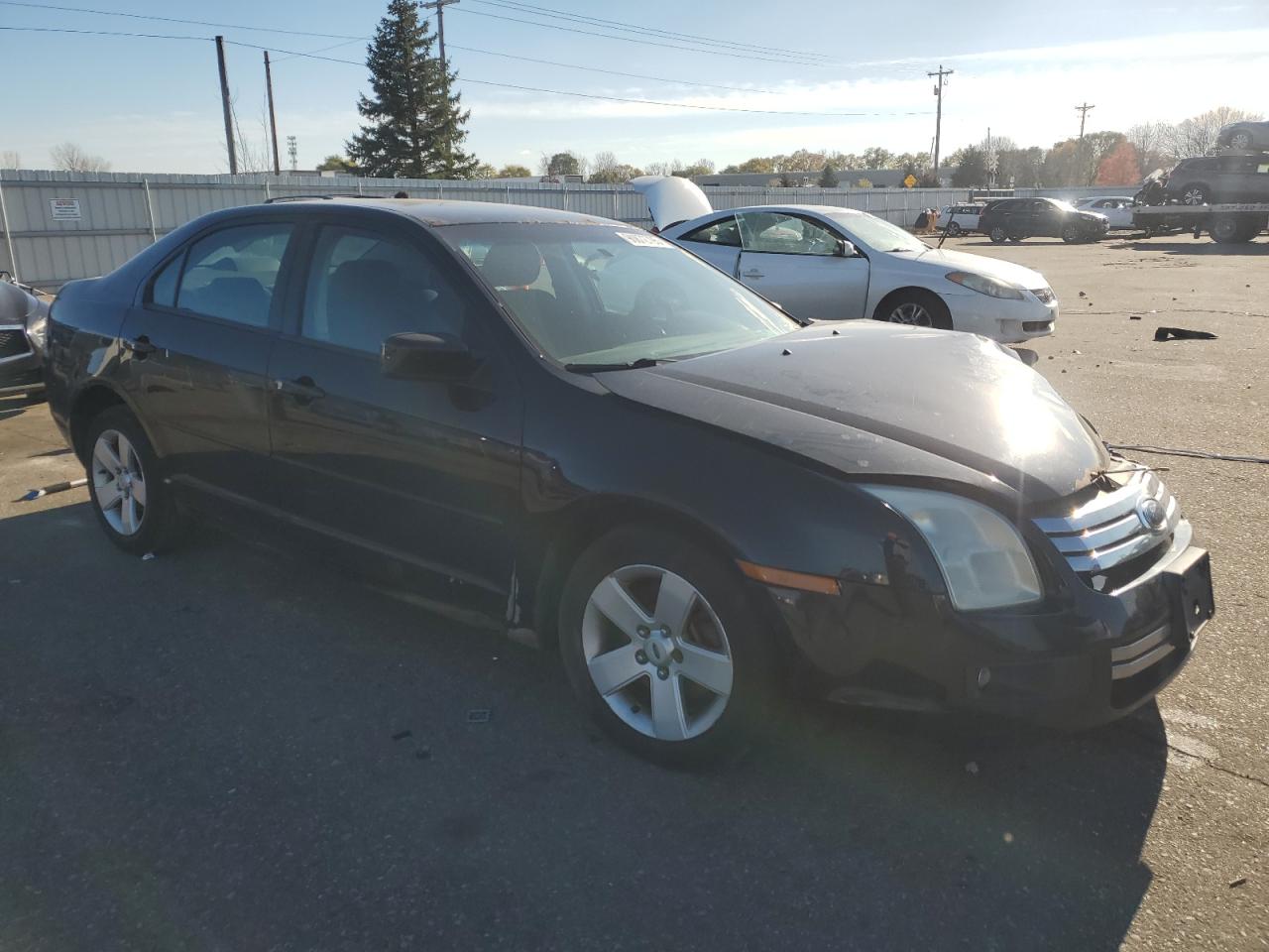 2006 Ford Fusion Se Black vin: 3FAFP07Z46R208195