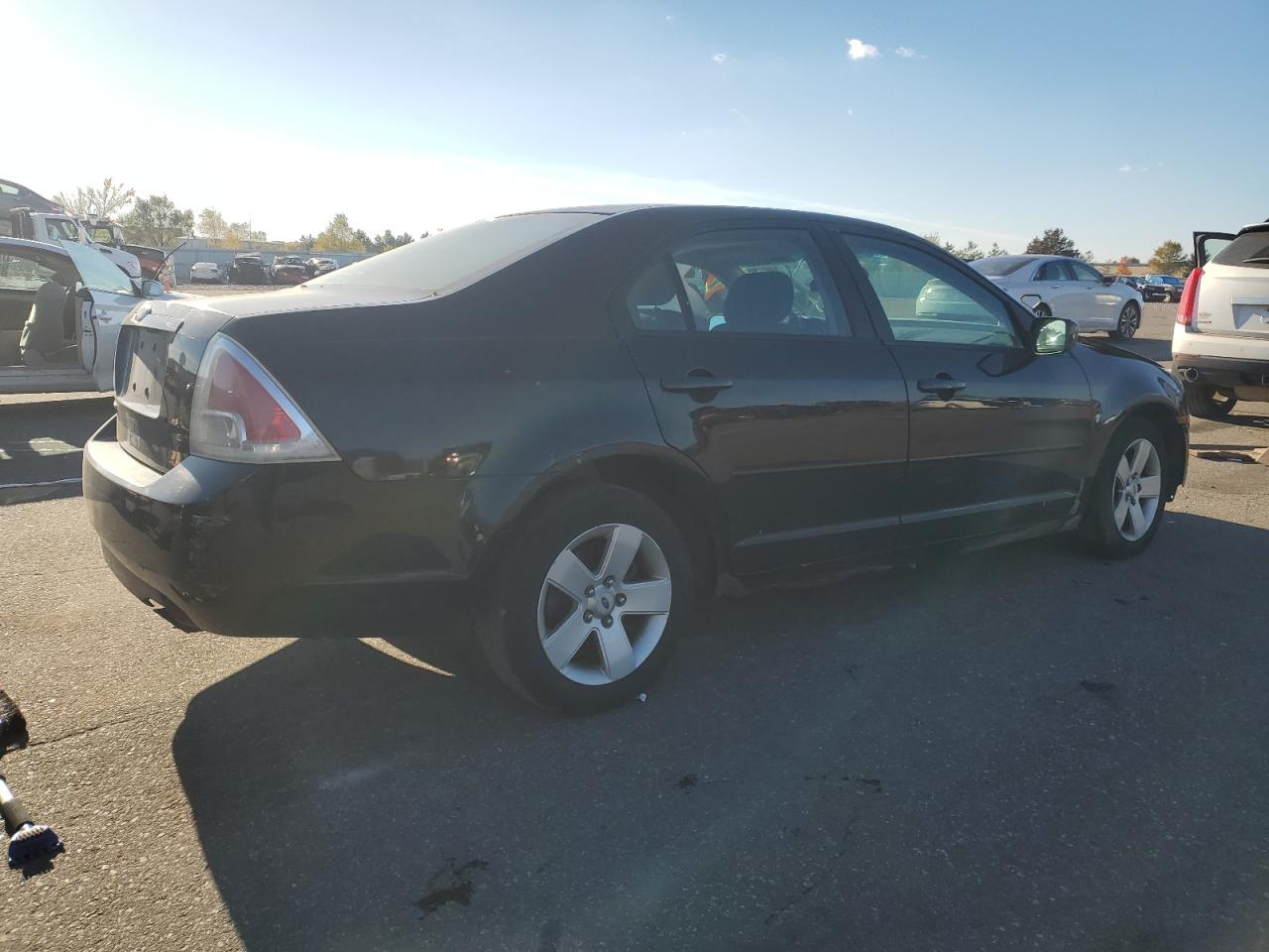 2006 Ford Fusion Se Black vin: 3FAFP07Z46R208195