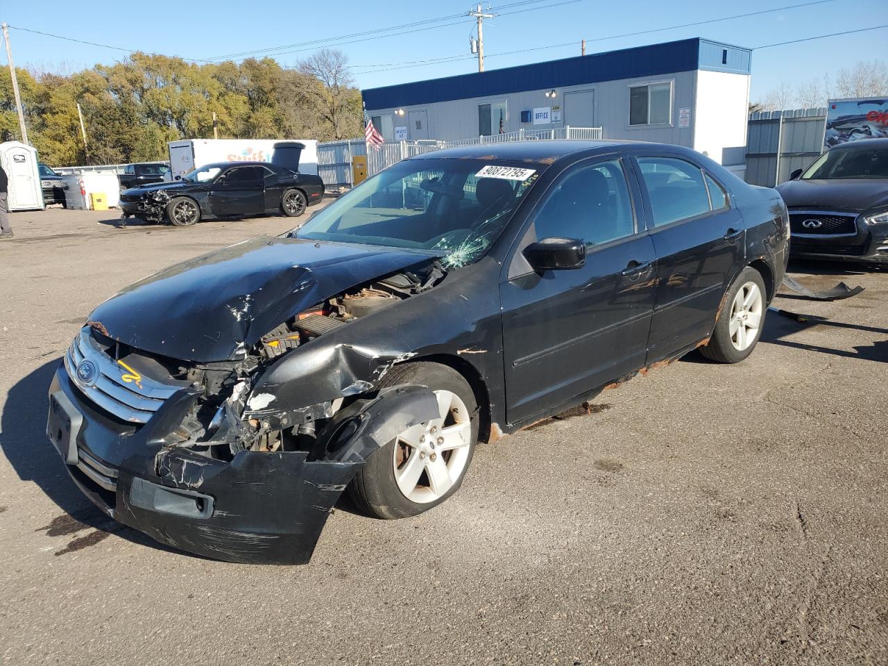 2006 Ford Fusion Se Black vin: 3FAFP07Z46R208195
