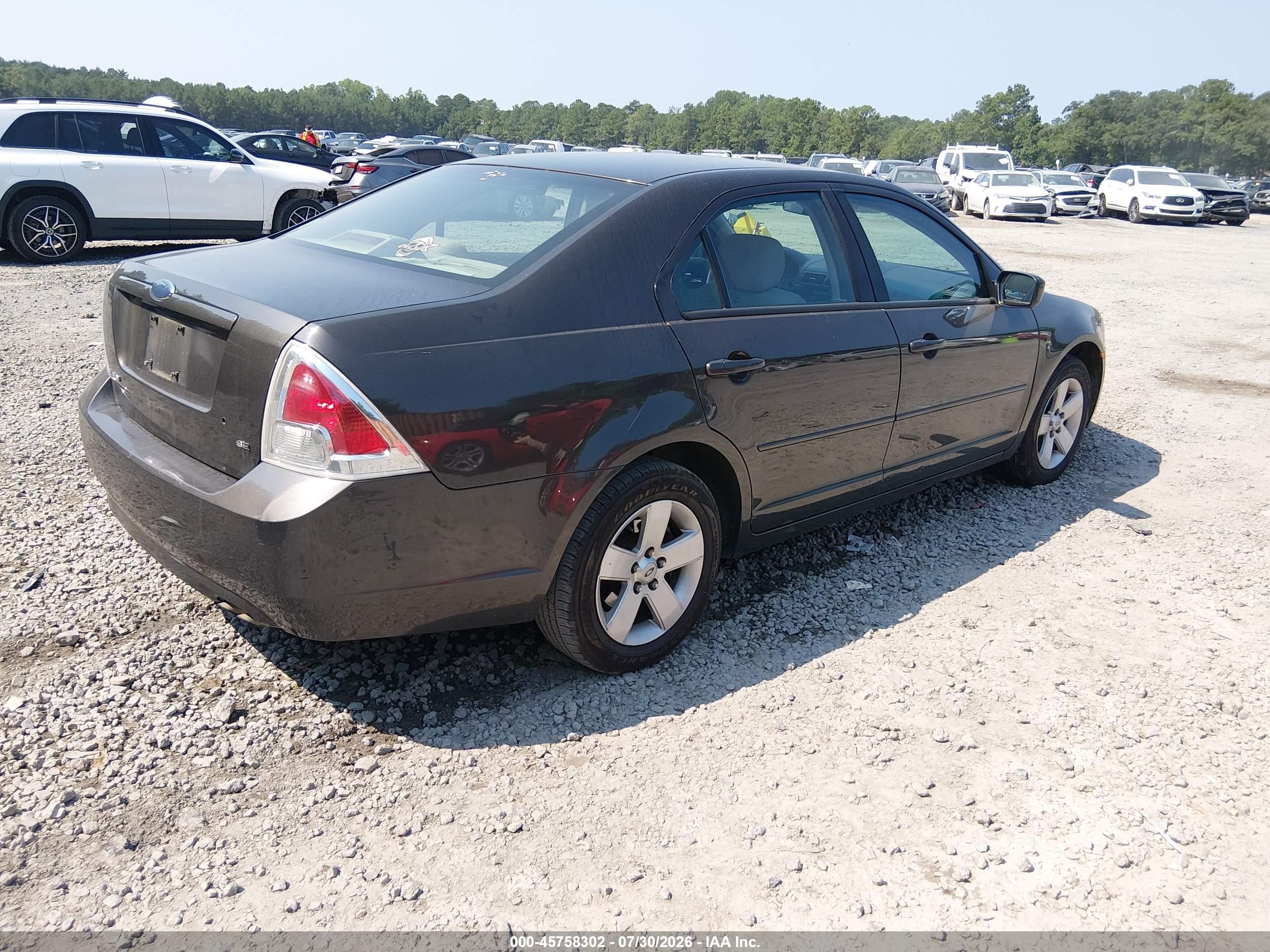 2006 Ford Fusion Se Black vin: 3FAFP07Z76R100265