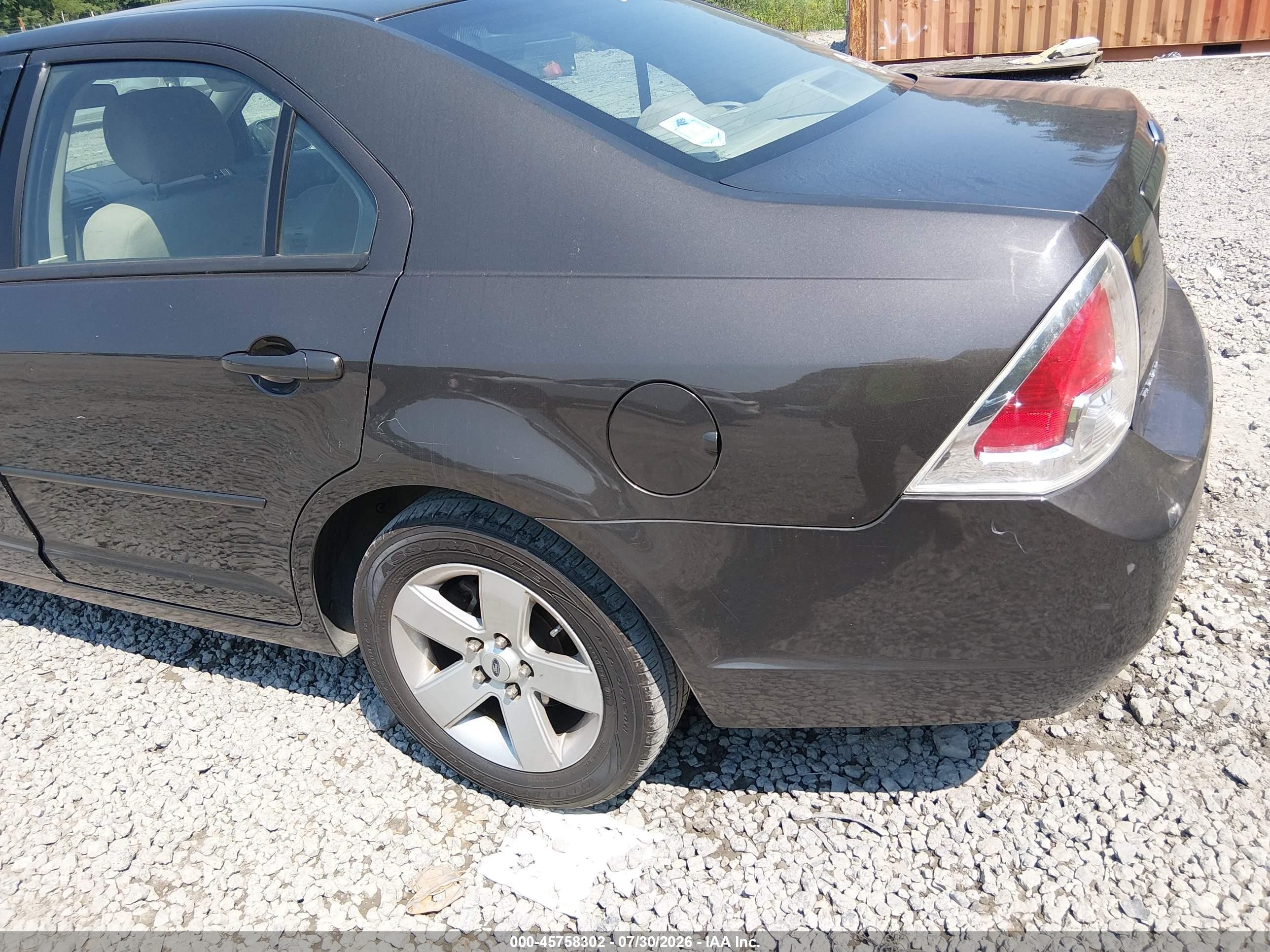 2006 Ford Fusion Se Black vin: 3FAFP07Z76R100265