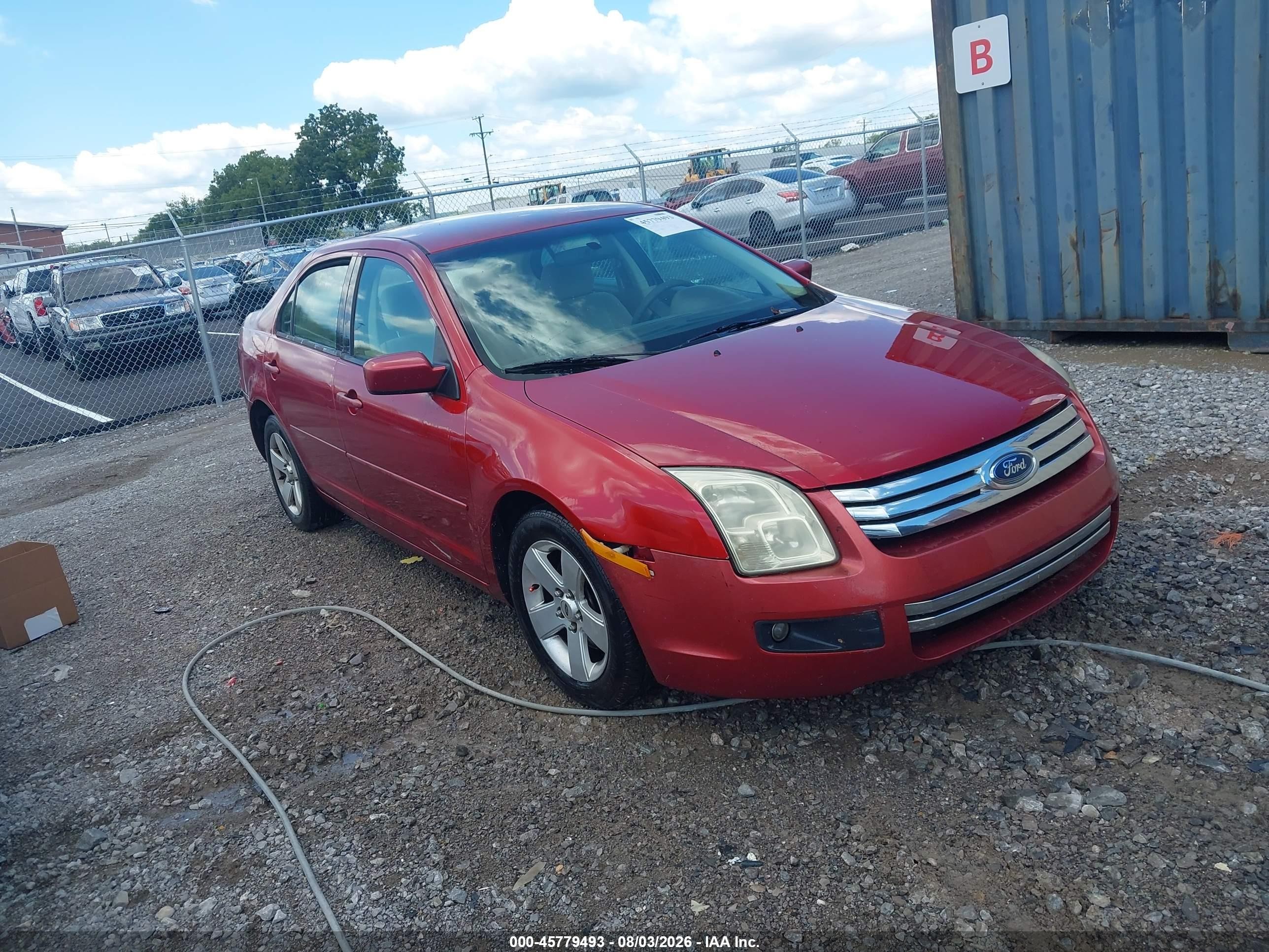 2006 Ford Fusion Se Red vin: 3FAFP07Z76R230496