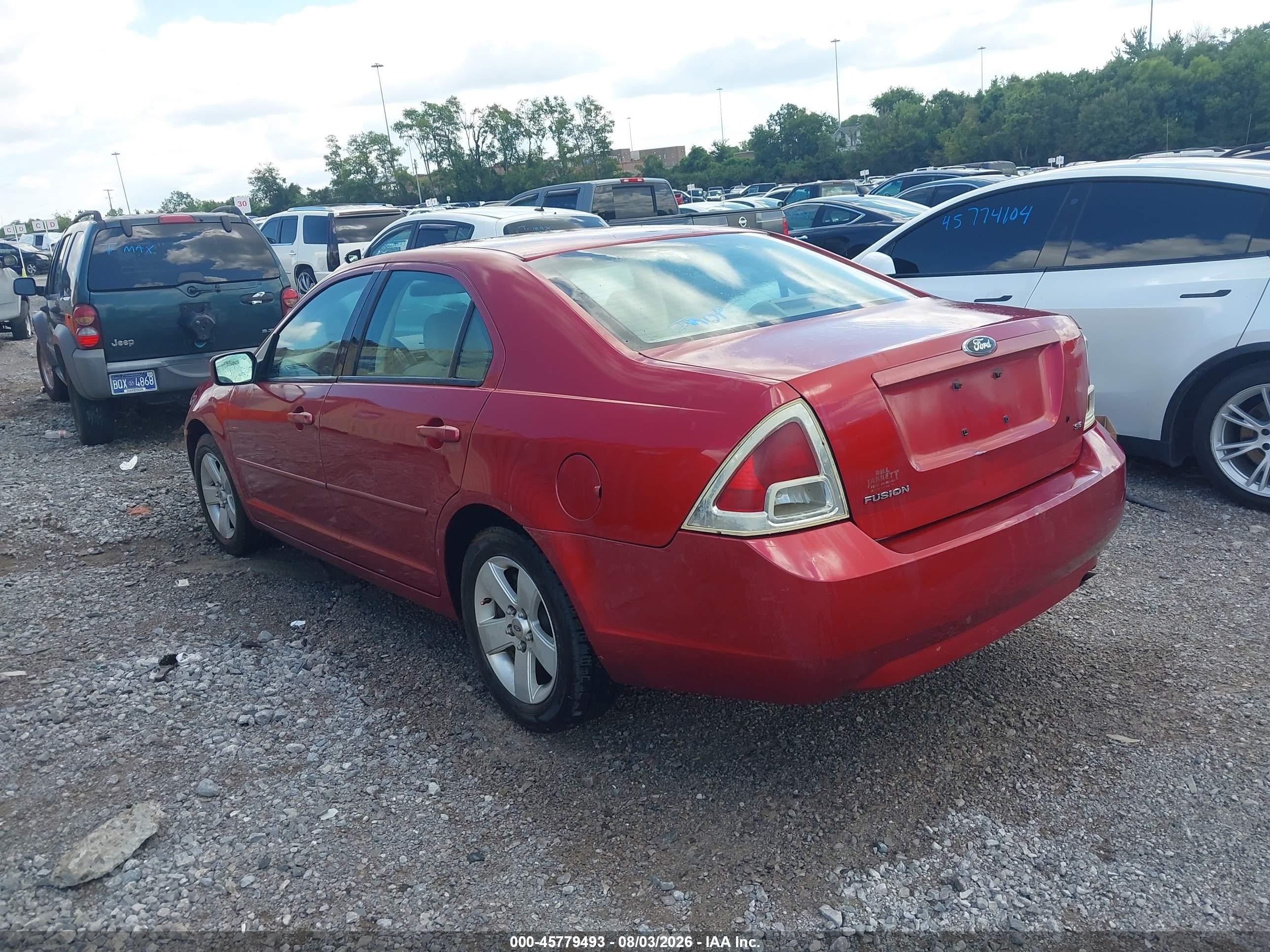2006 Ford Fusion Se Red vin: 3FAFP07Z76R230496